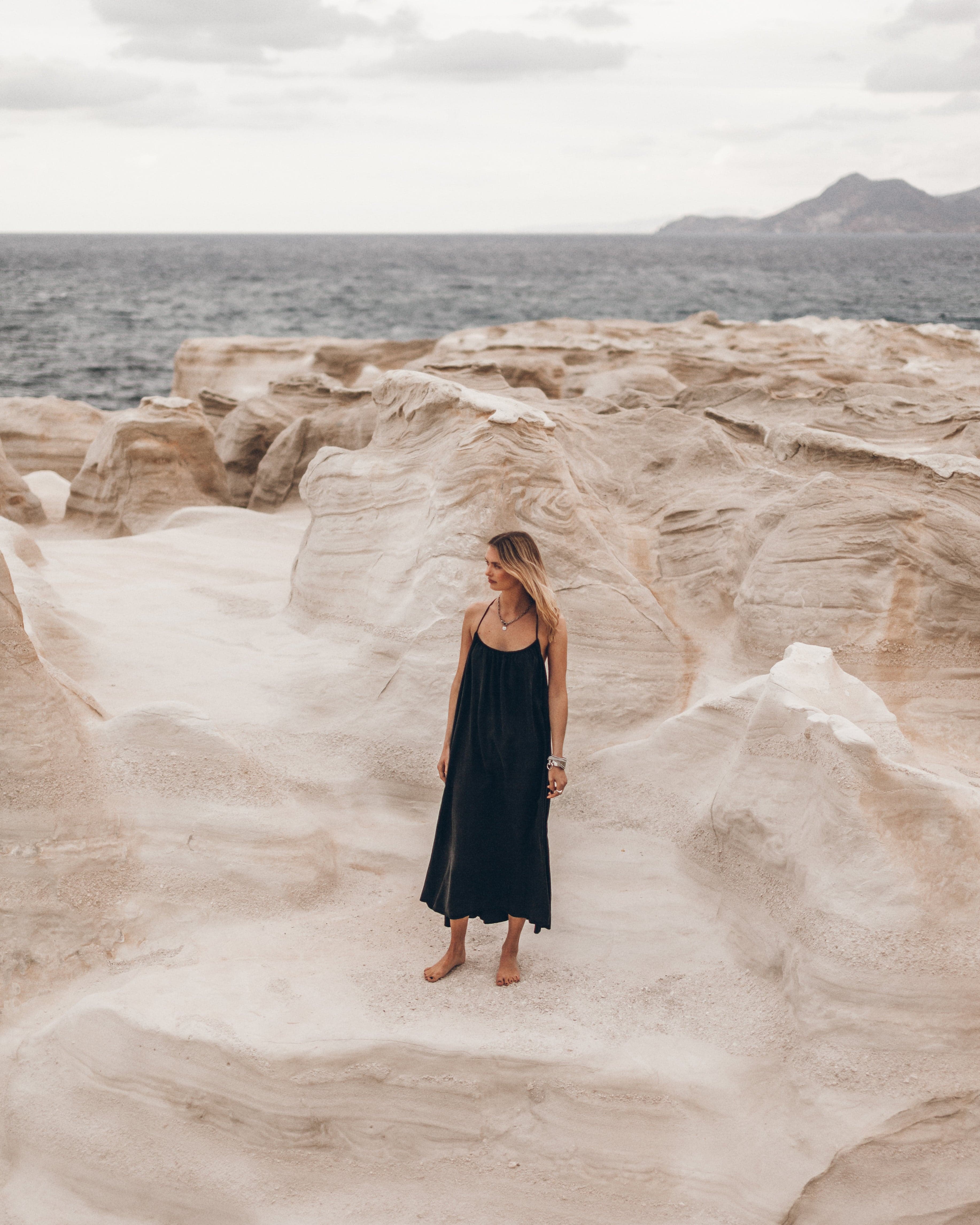 The Dark Long Beach Dress