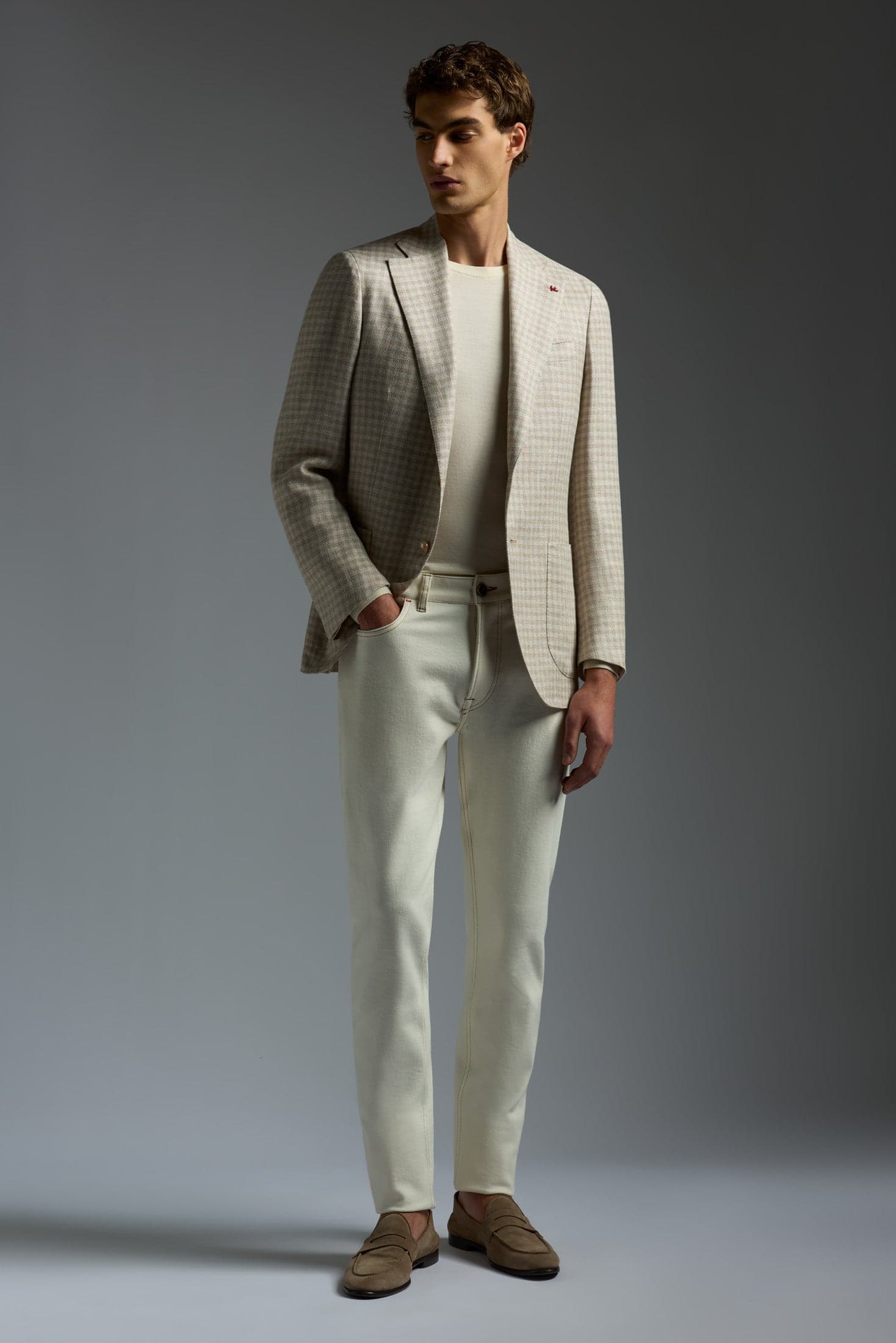 Comfort Cotton White "Chiaja" Denim