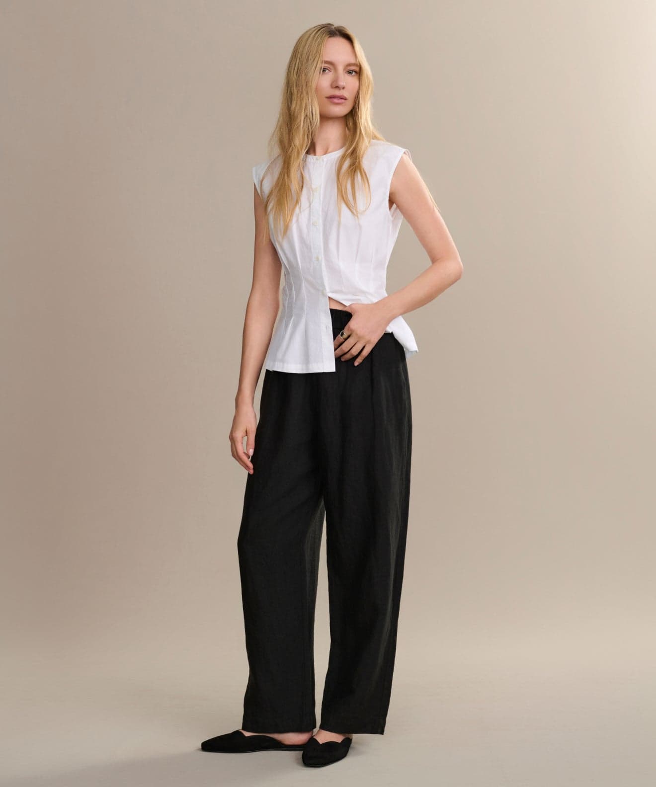 Jenni Kayne Women's Linen Logan Pant Size Small