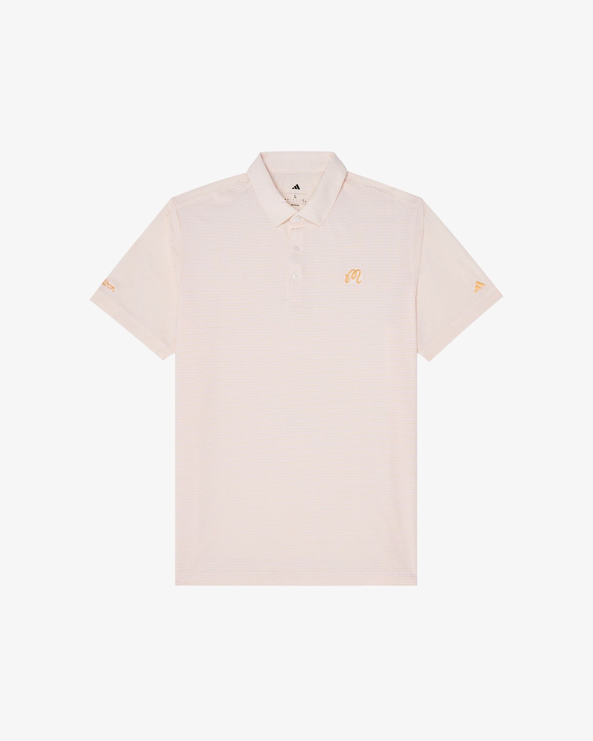 ADIDAS ULTIMATE 365 PENCIL STRIPE CLIMACOOL POLO SHIRT