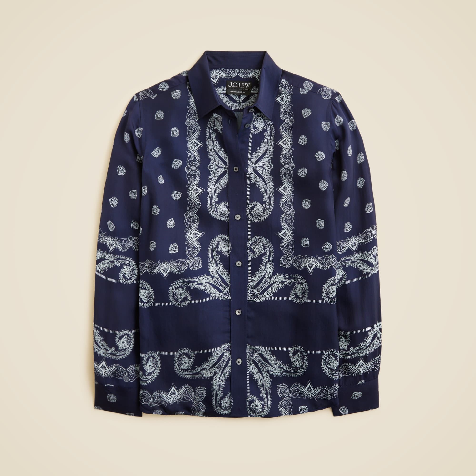 Jules classic-fit shirt in bandana print