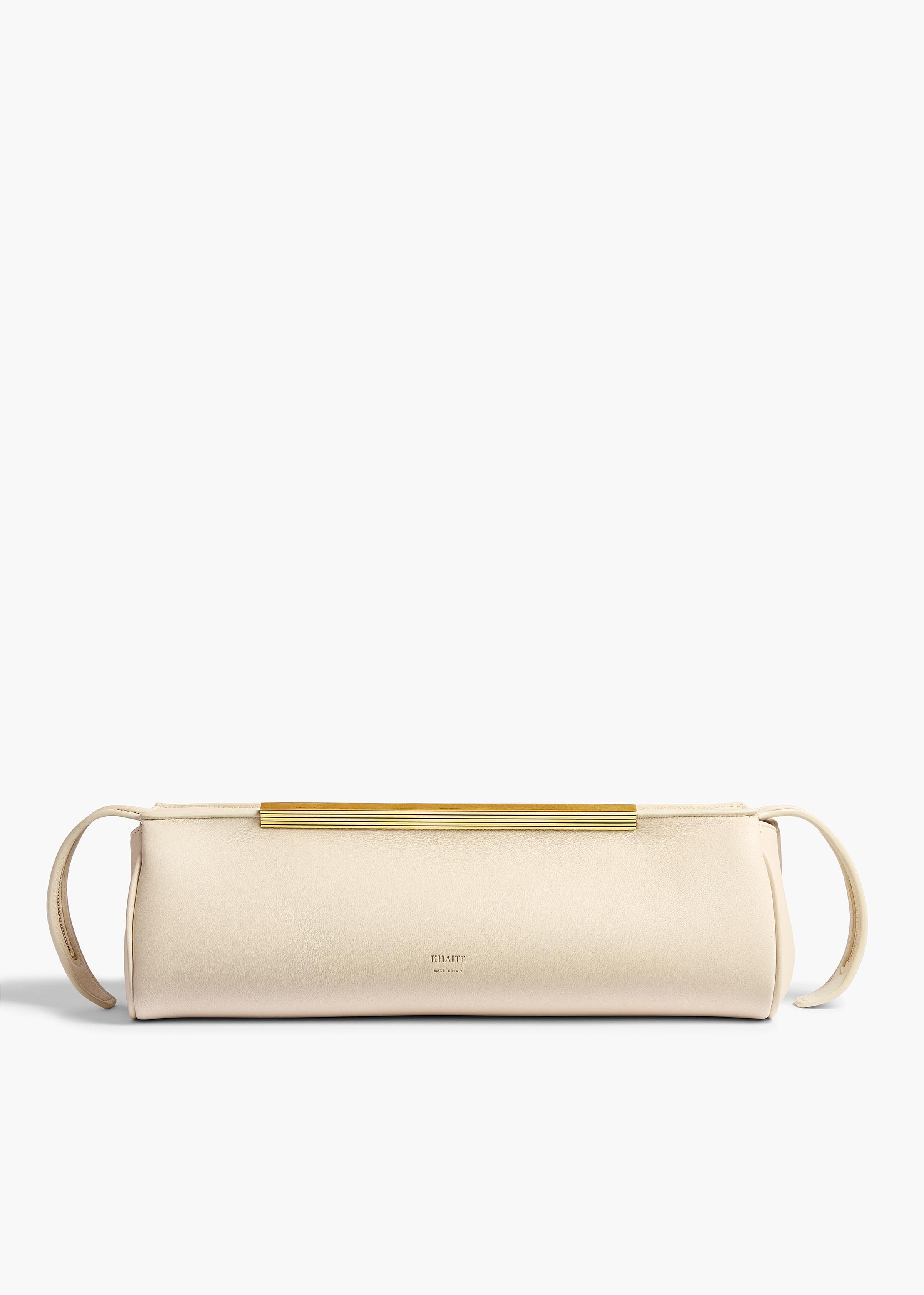 Donna Evening Clutch in Cream Leather