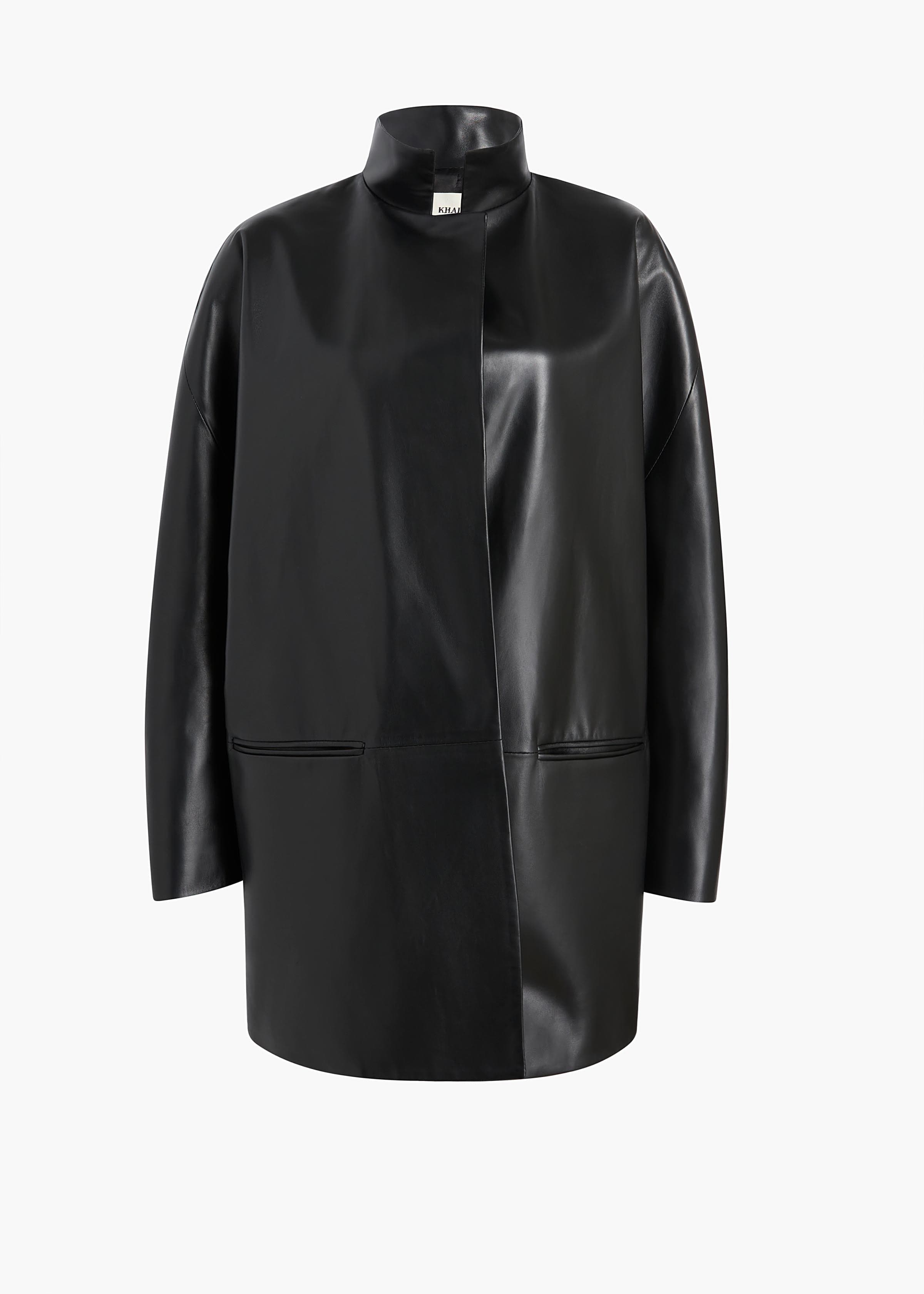 Mura Coat in Black Leather