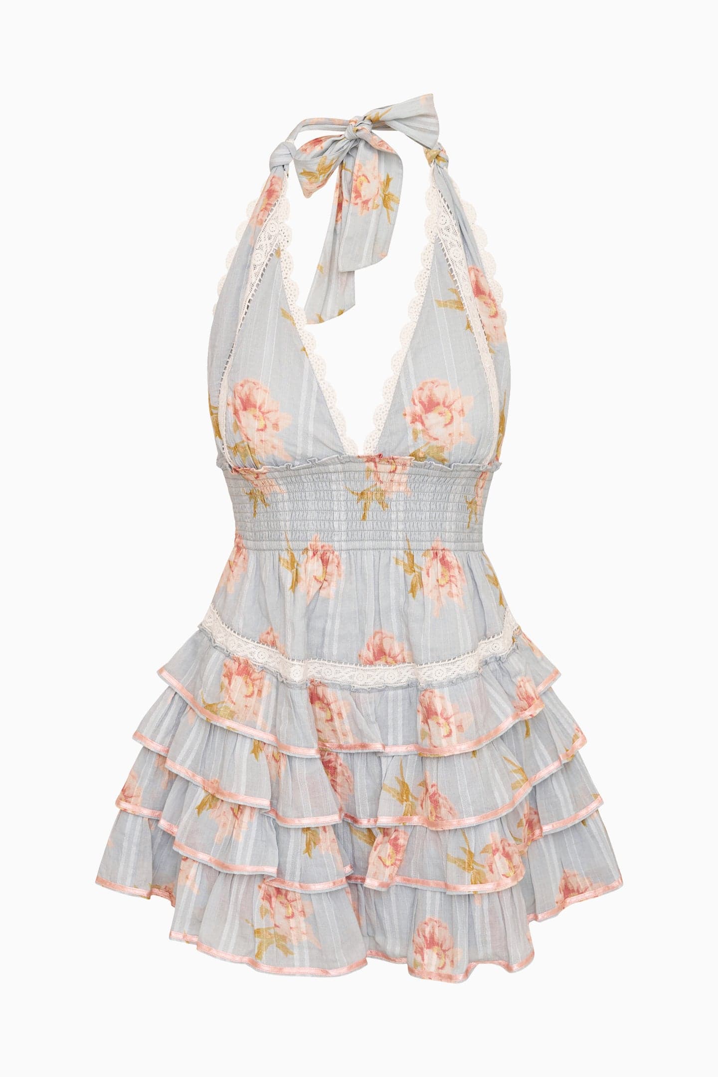 Kerch Cotton Peony Print Mini Dress