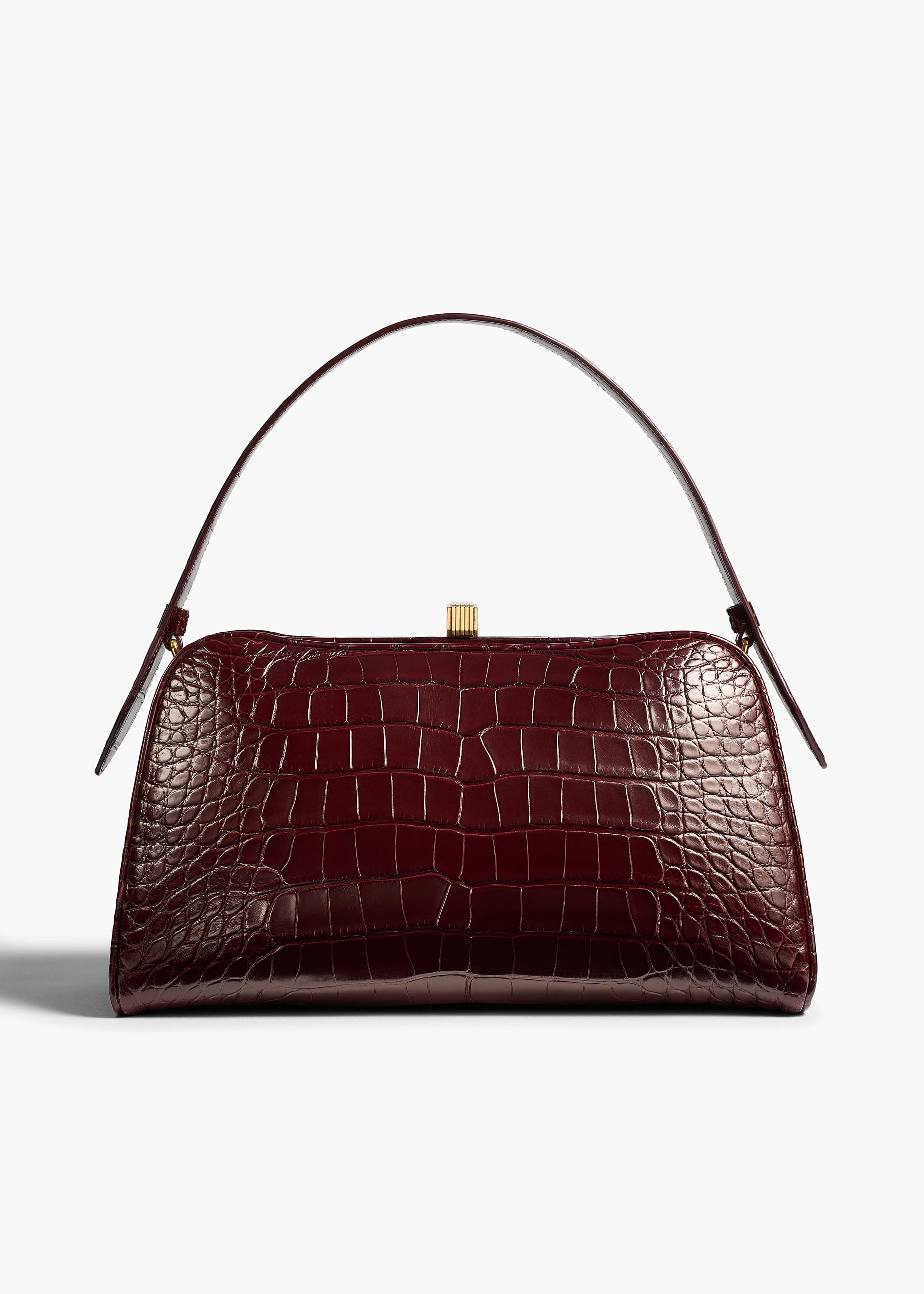 Cate Bag in Garnet Alligator