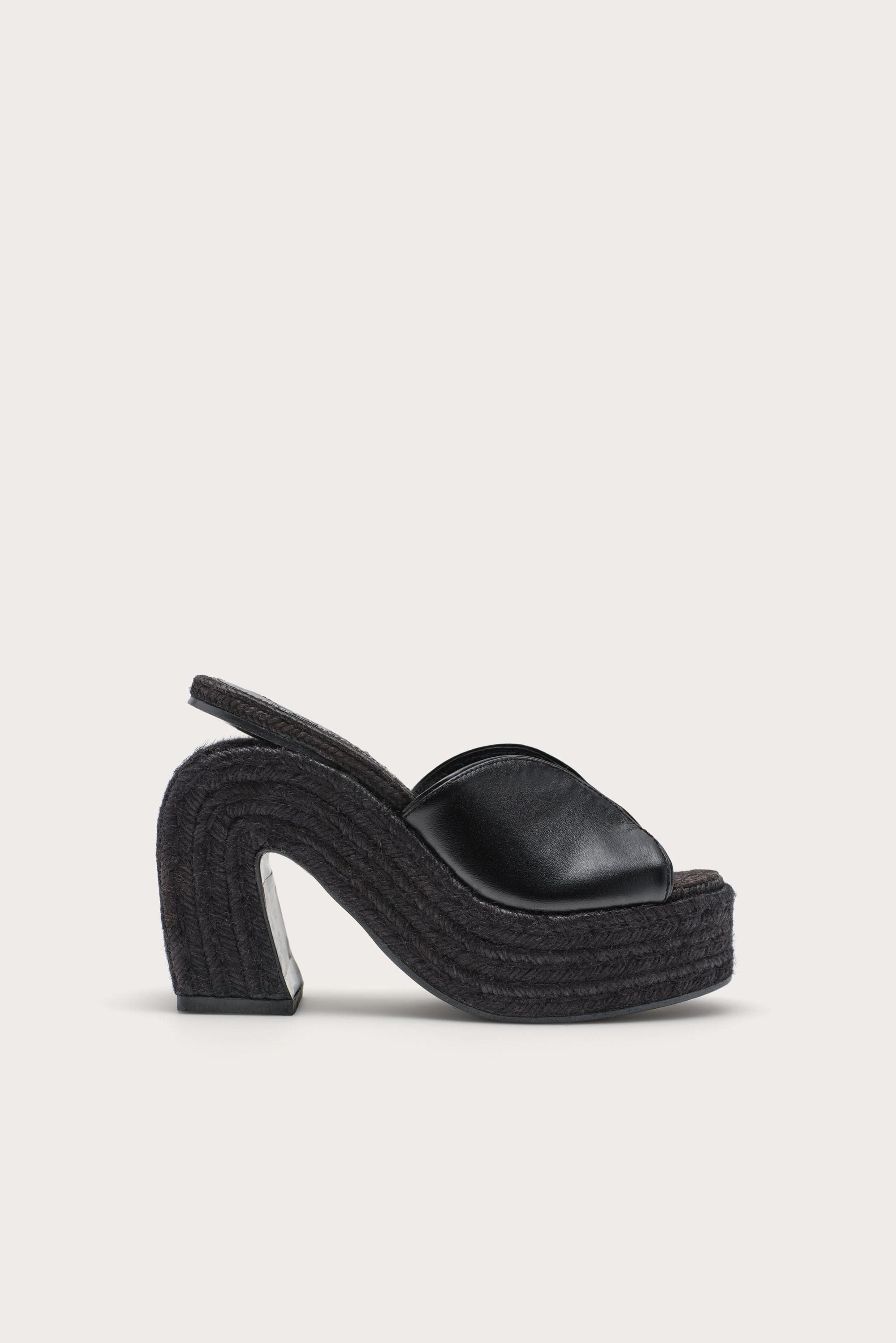 PHOEBE PLATFORM SANDAL - BLACK