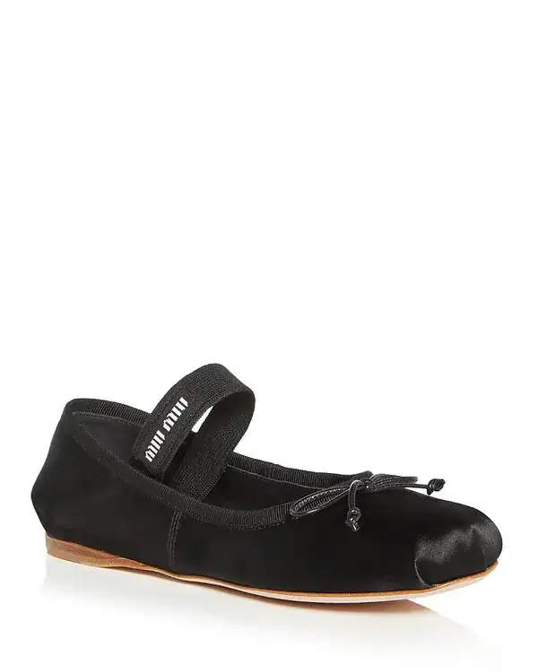 ballet slipper flats - nero