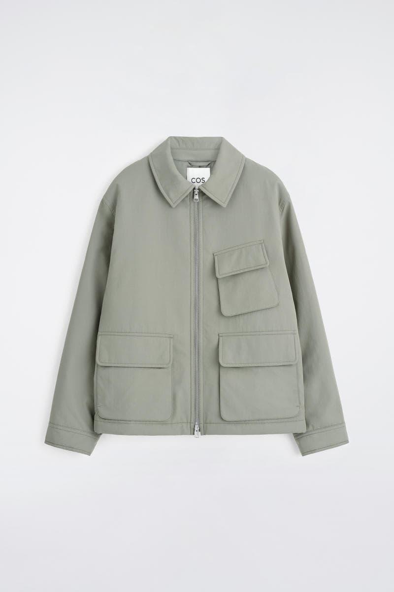 Padded Nylon Utility Jacket