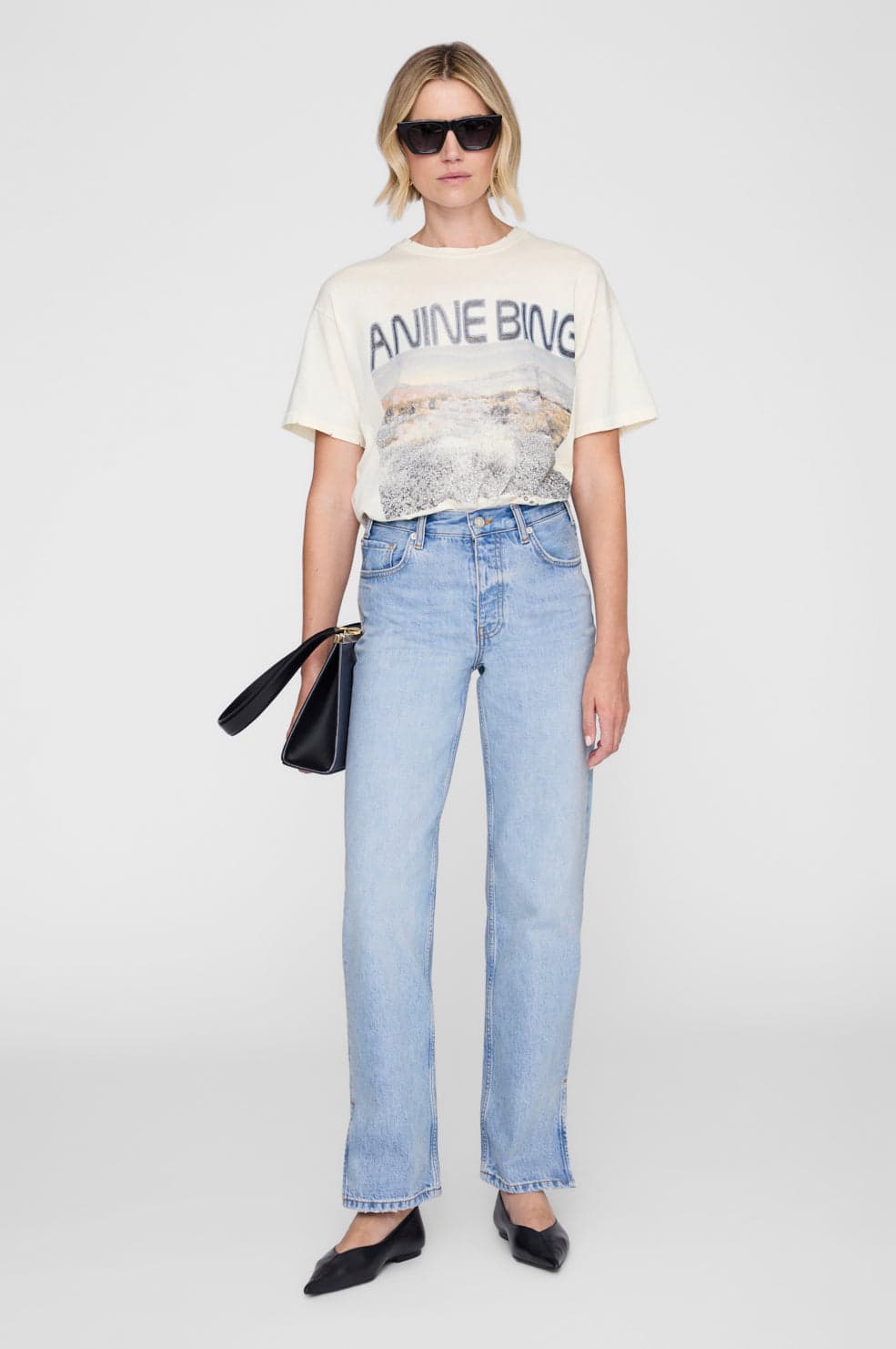Cade Tee Wildflowers - Off White