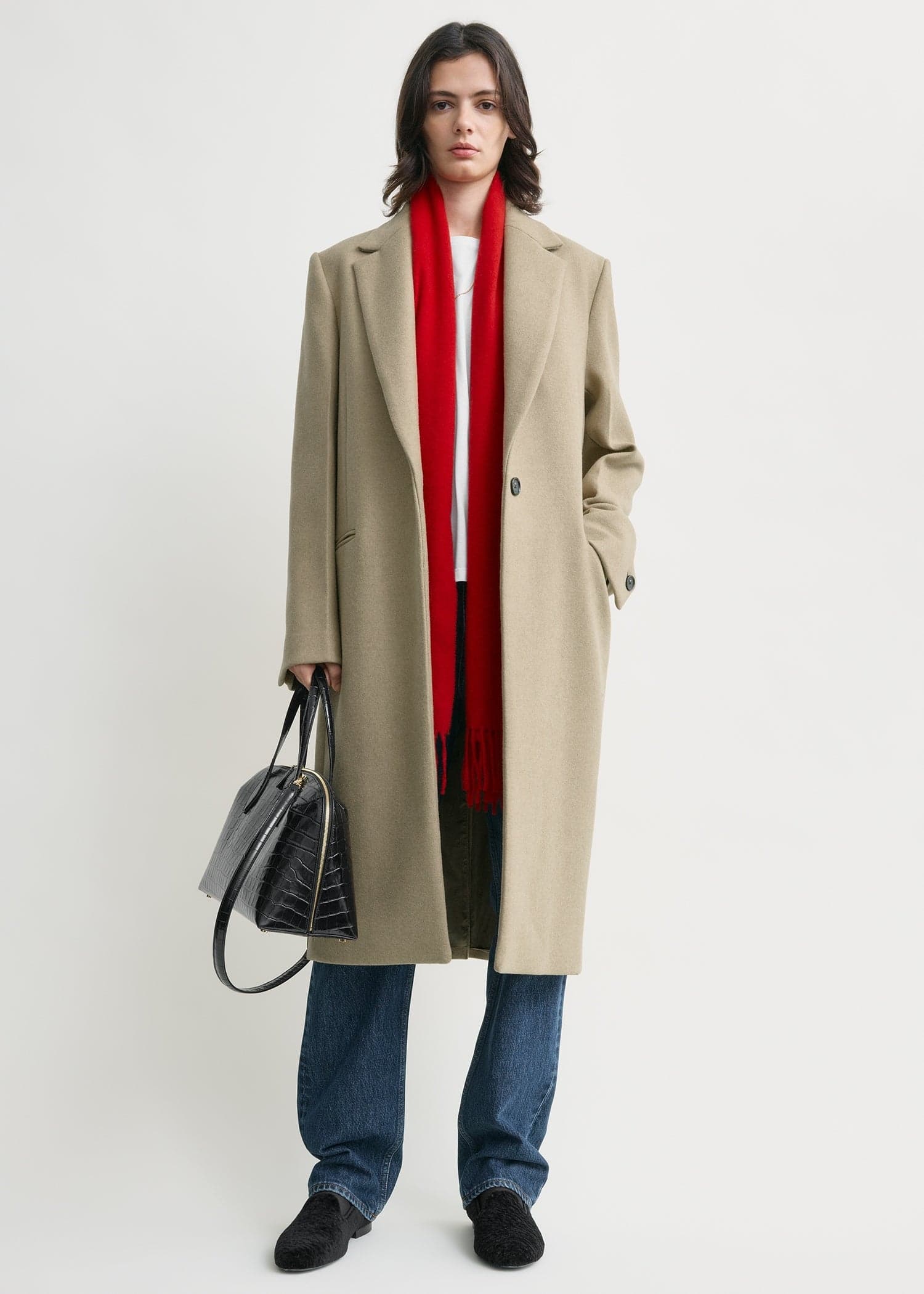 Classic winter coat biscuit