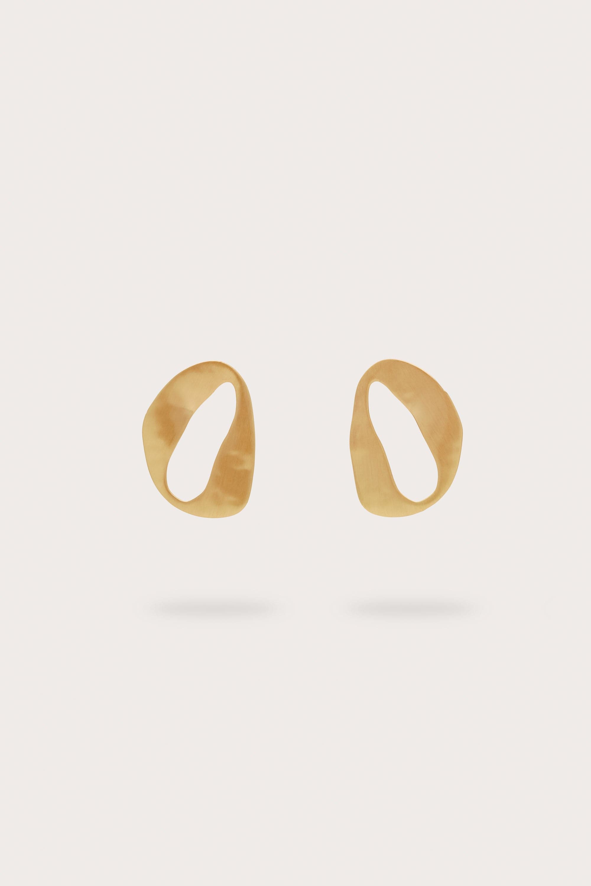 RUE MINI EARRING - BRUSHED BRASS