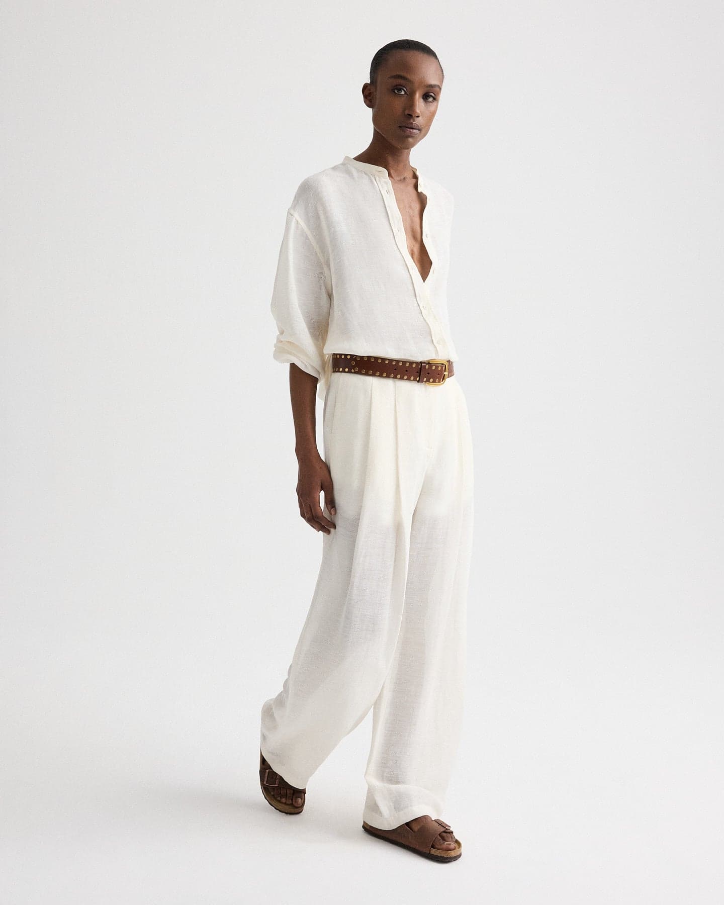 Carries Trouser in Silk Linen Gauze