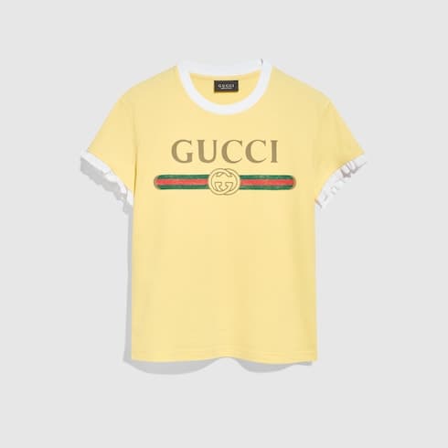 Cotton jersey T-shirt with print