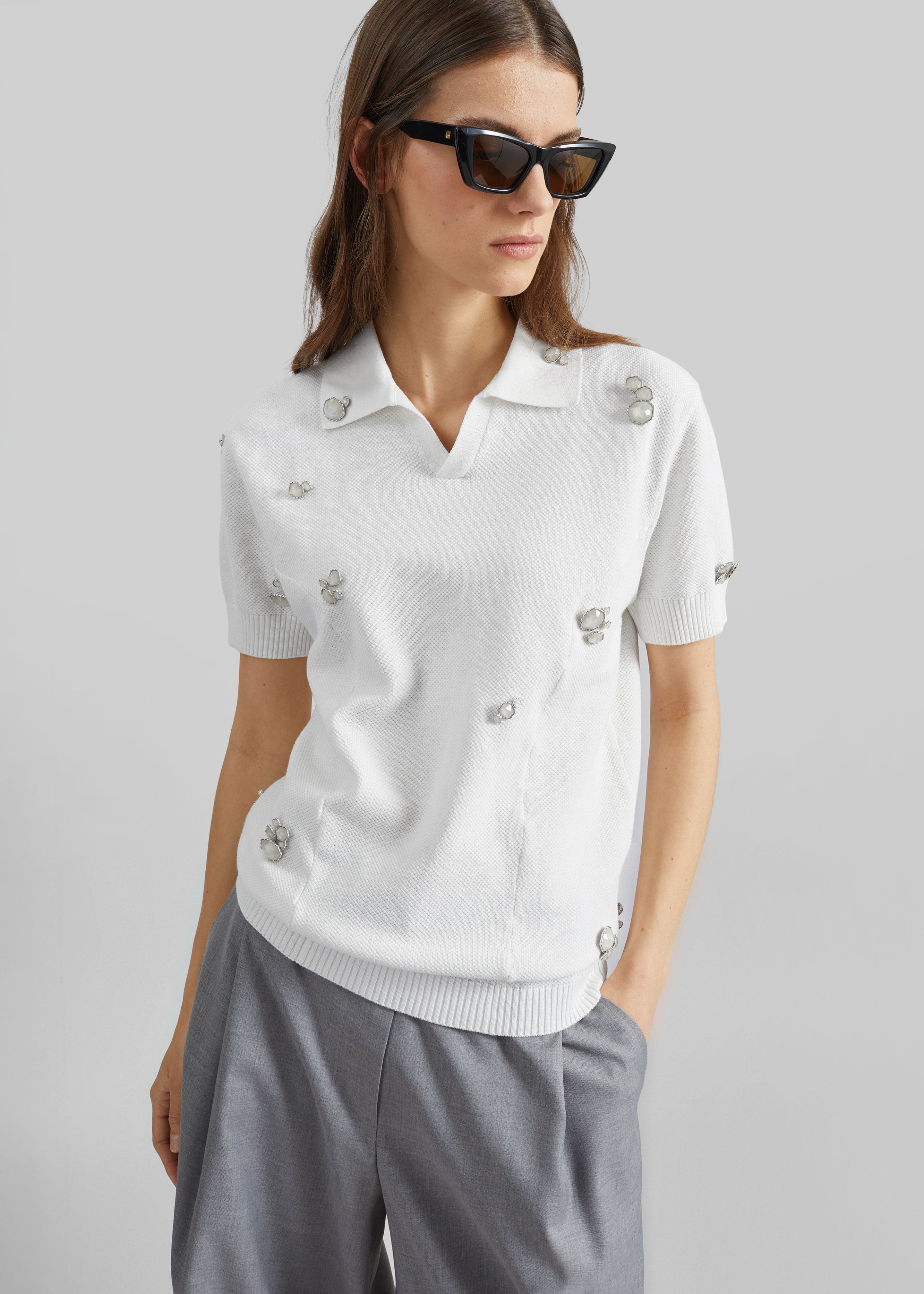 Pieces Uniques Polo Shirt - White Wash