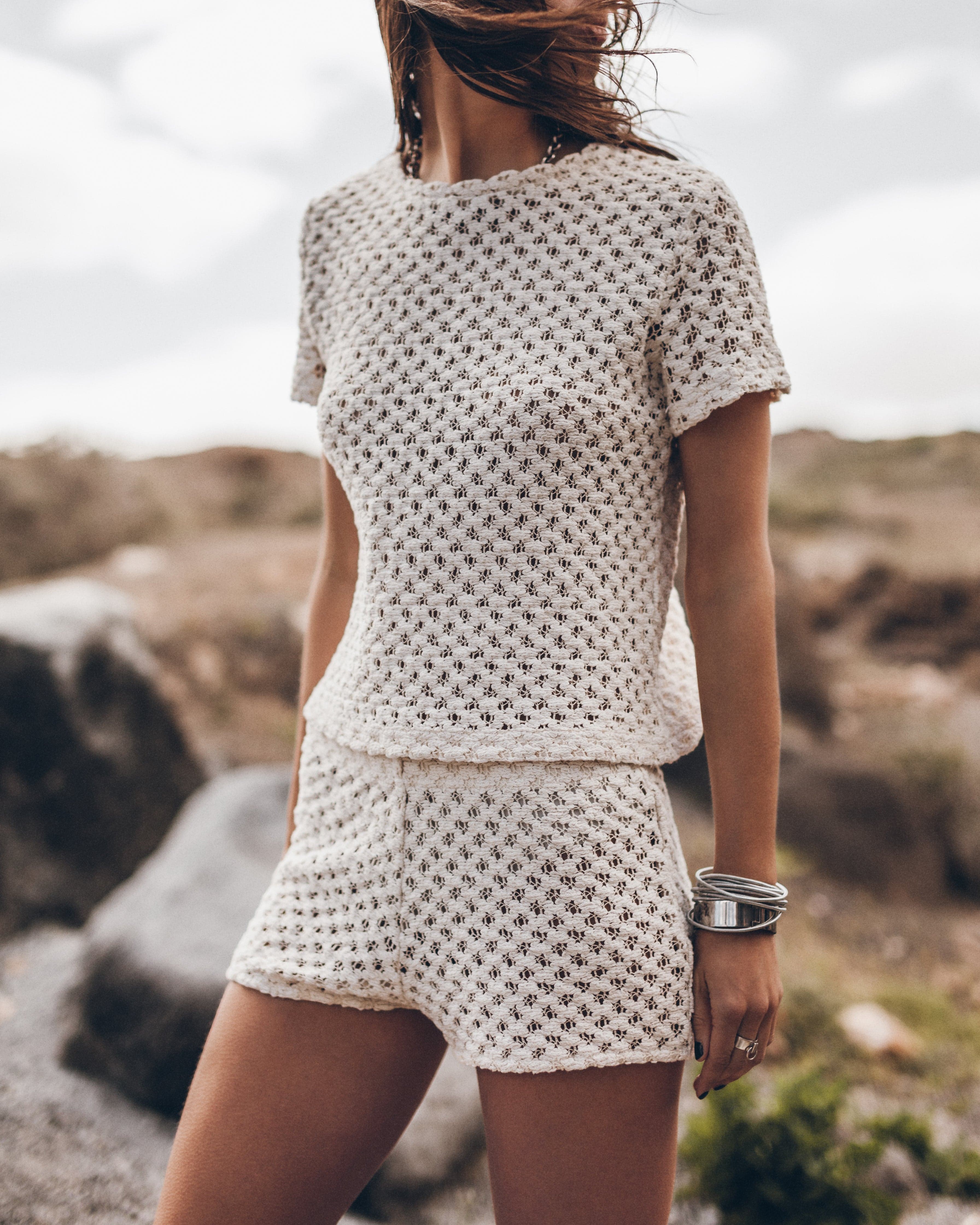 The Ecru Crochet T-Shirt