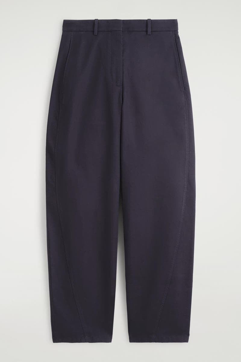 Barrel-Leg Cotton Chinos