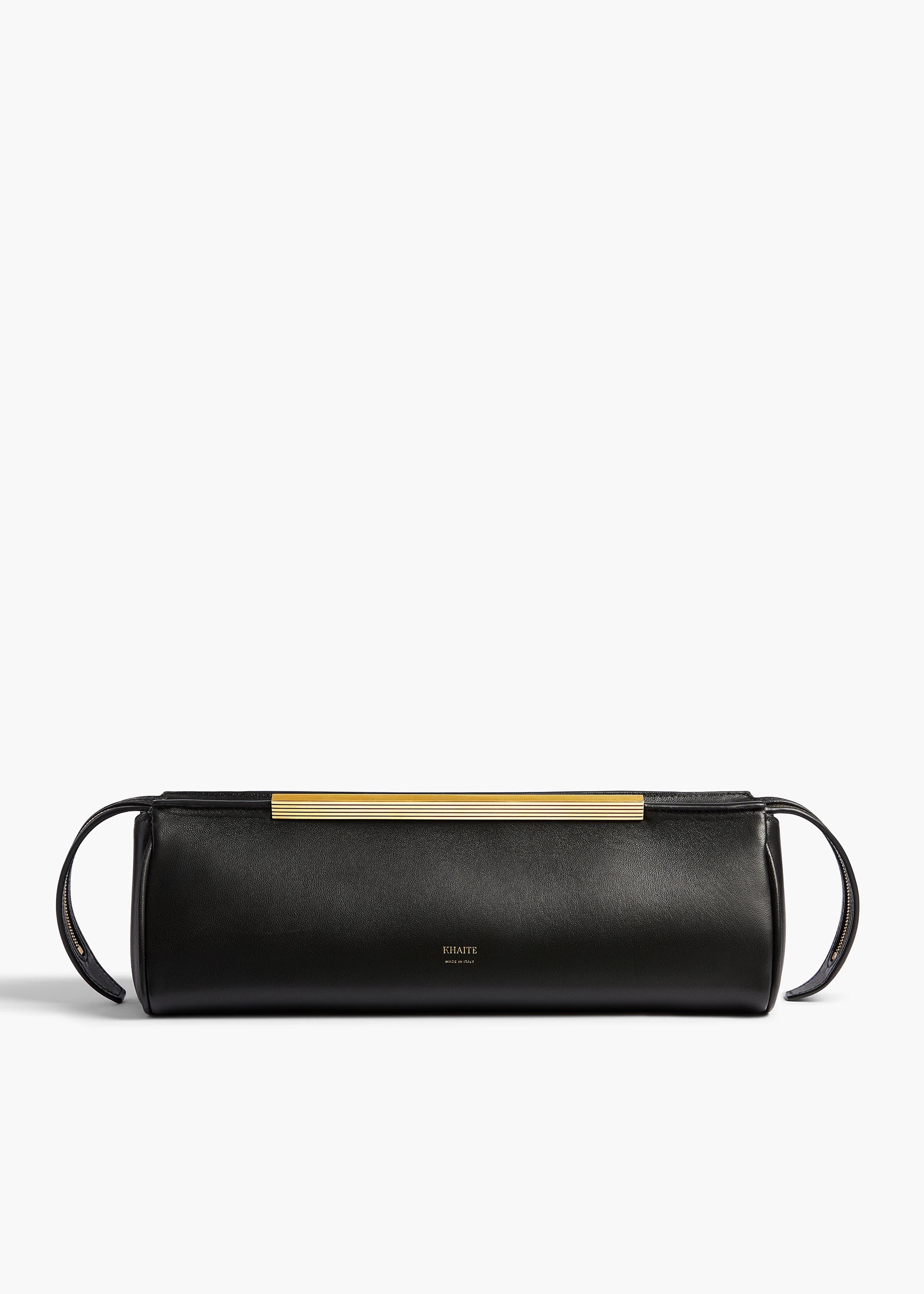 Donna Evening Clutch in Black Leather