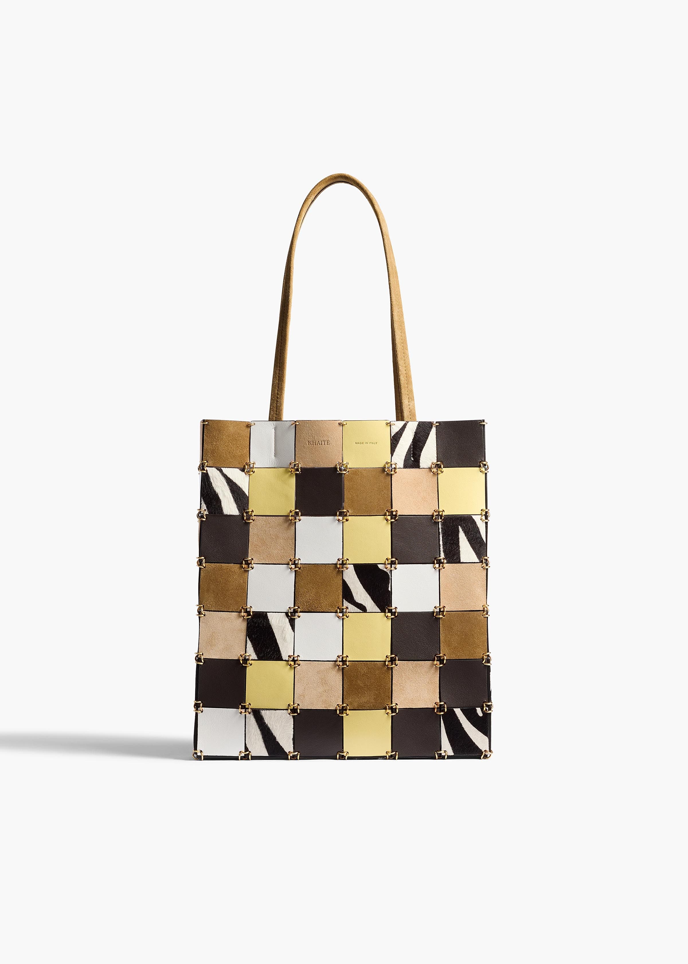 Small Emma Tote in Powder Multi Leather