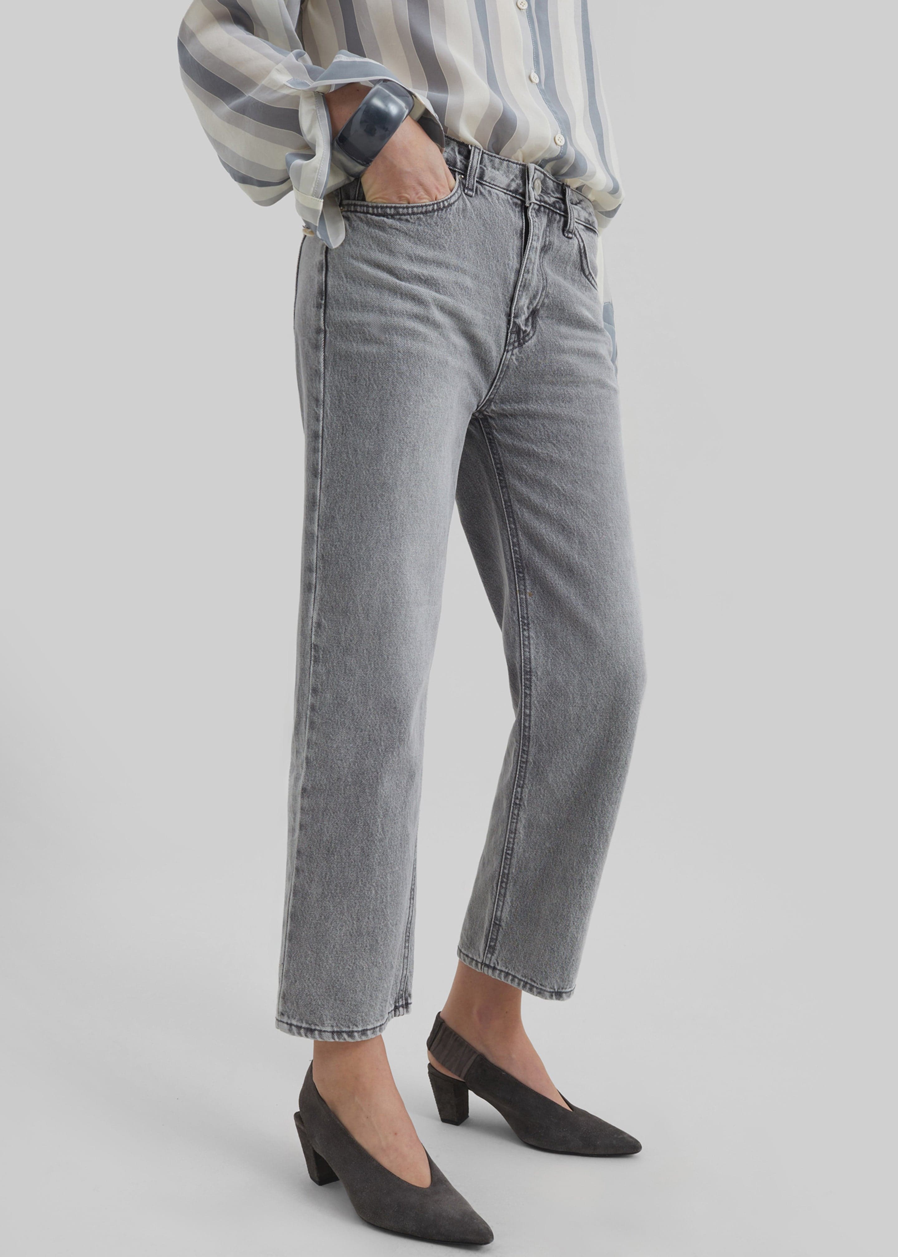 Cig Straight Jeans - Grey Wash