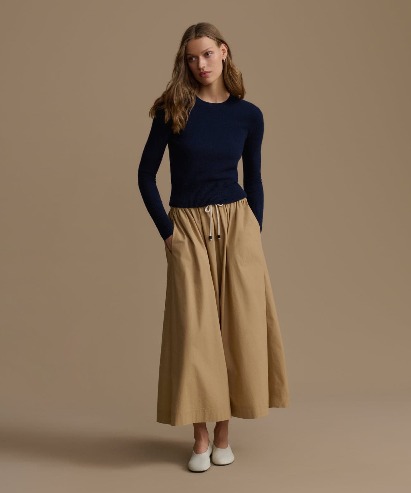 Jenni Kayne Cashmere Leni Crewneck Top Size Medium