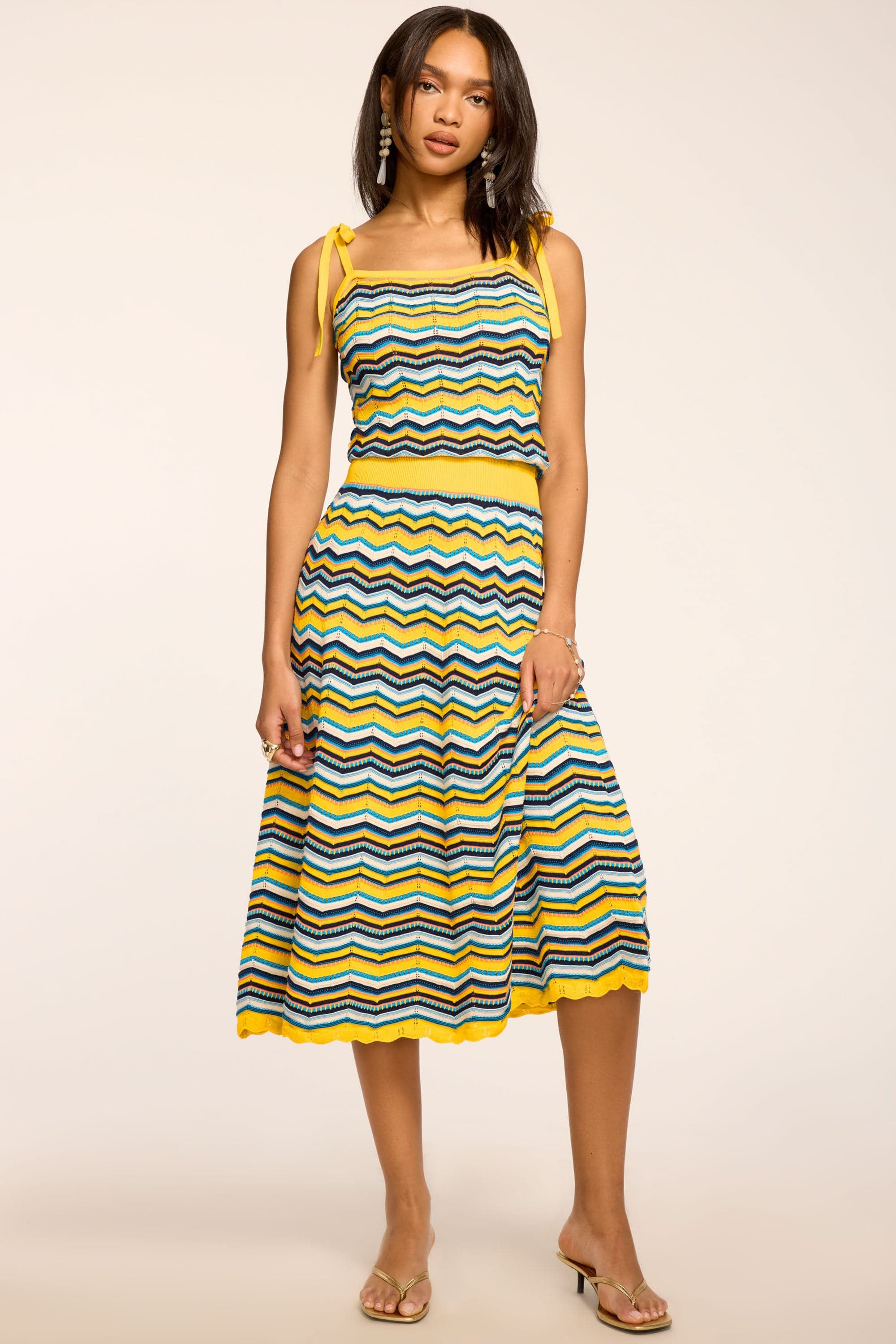 Cali Printed Midi Dress