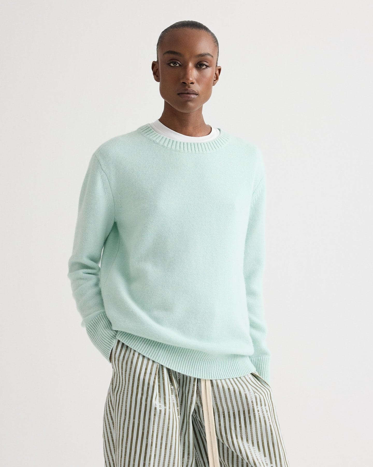 Boy Crewneck Sweater in Italian Cashmere