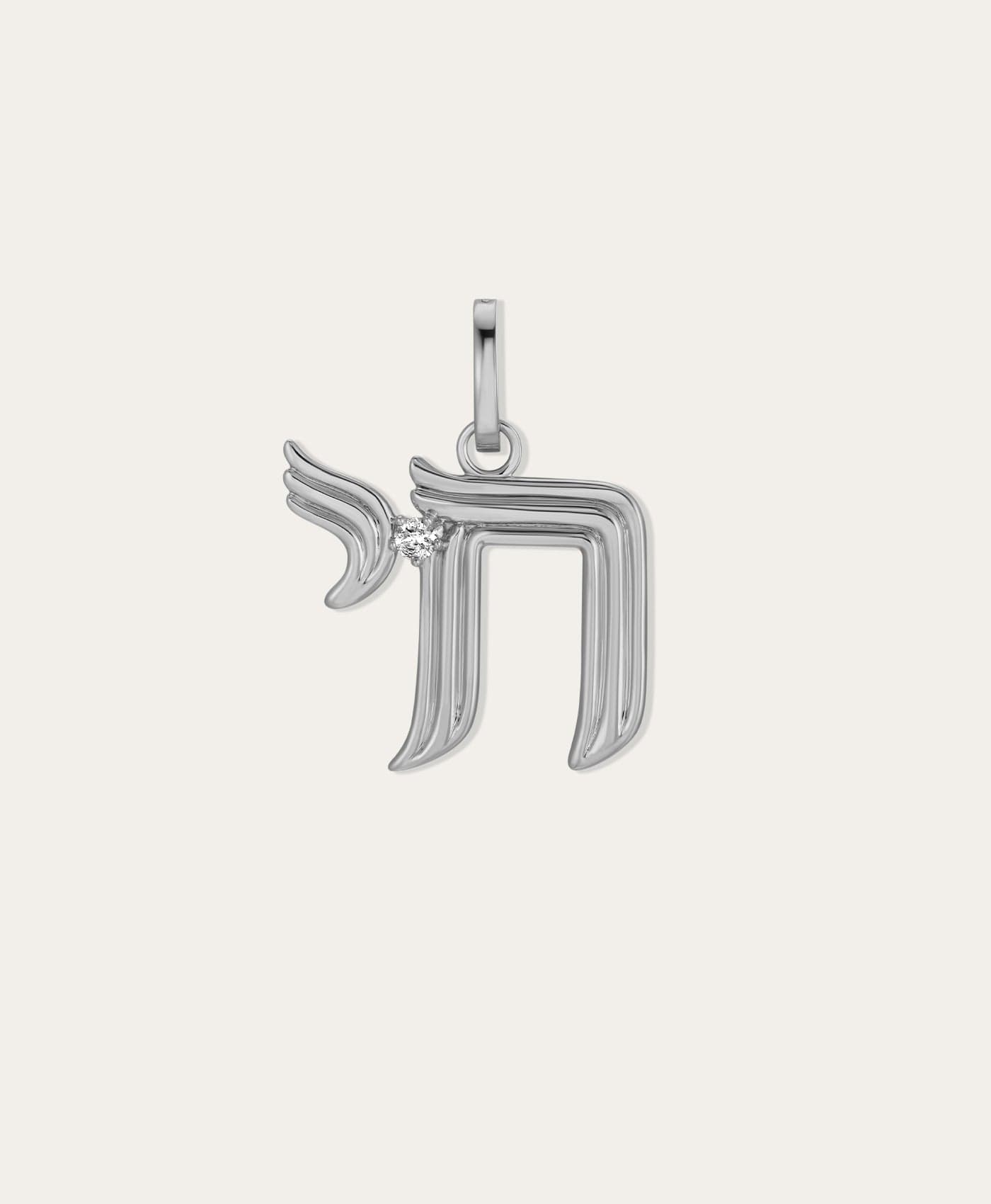 Groovy Diamond Chai Hinged Charm
