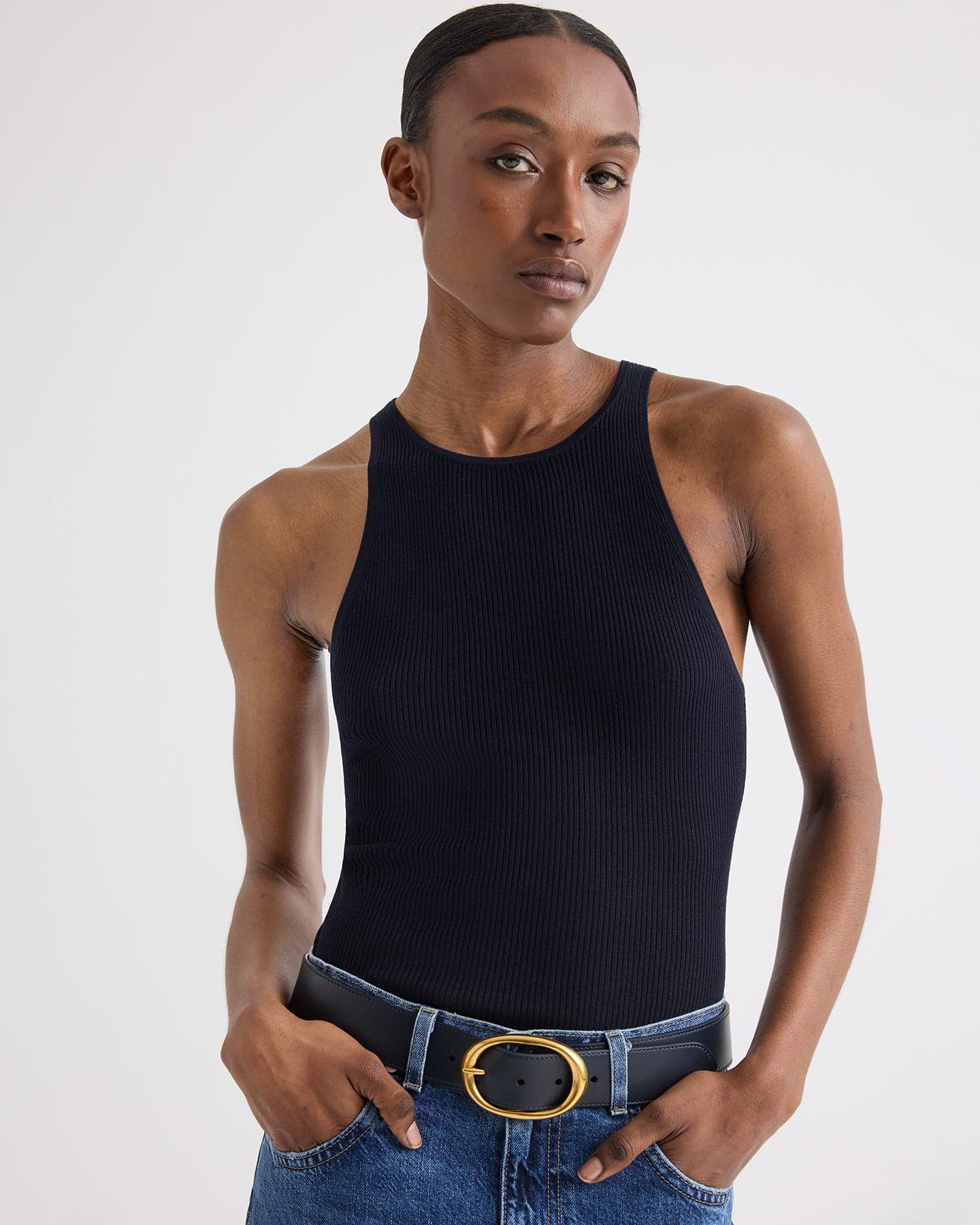 Harbor Tank in Viscose Silk