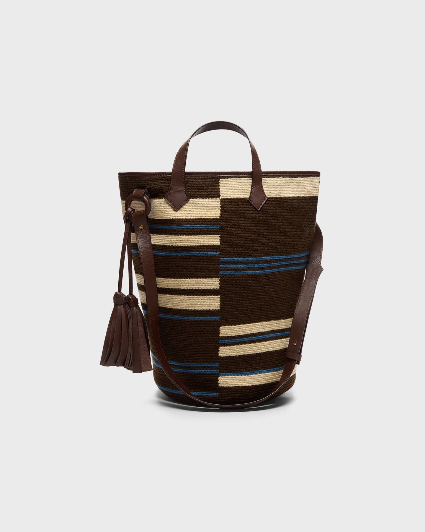 Trancoso Tote in Broken Stripe Woven
