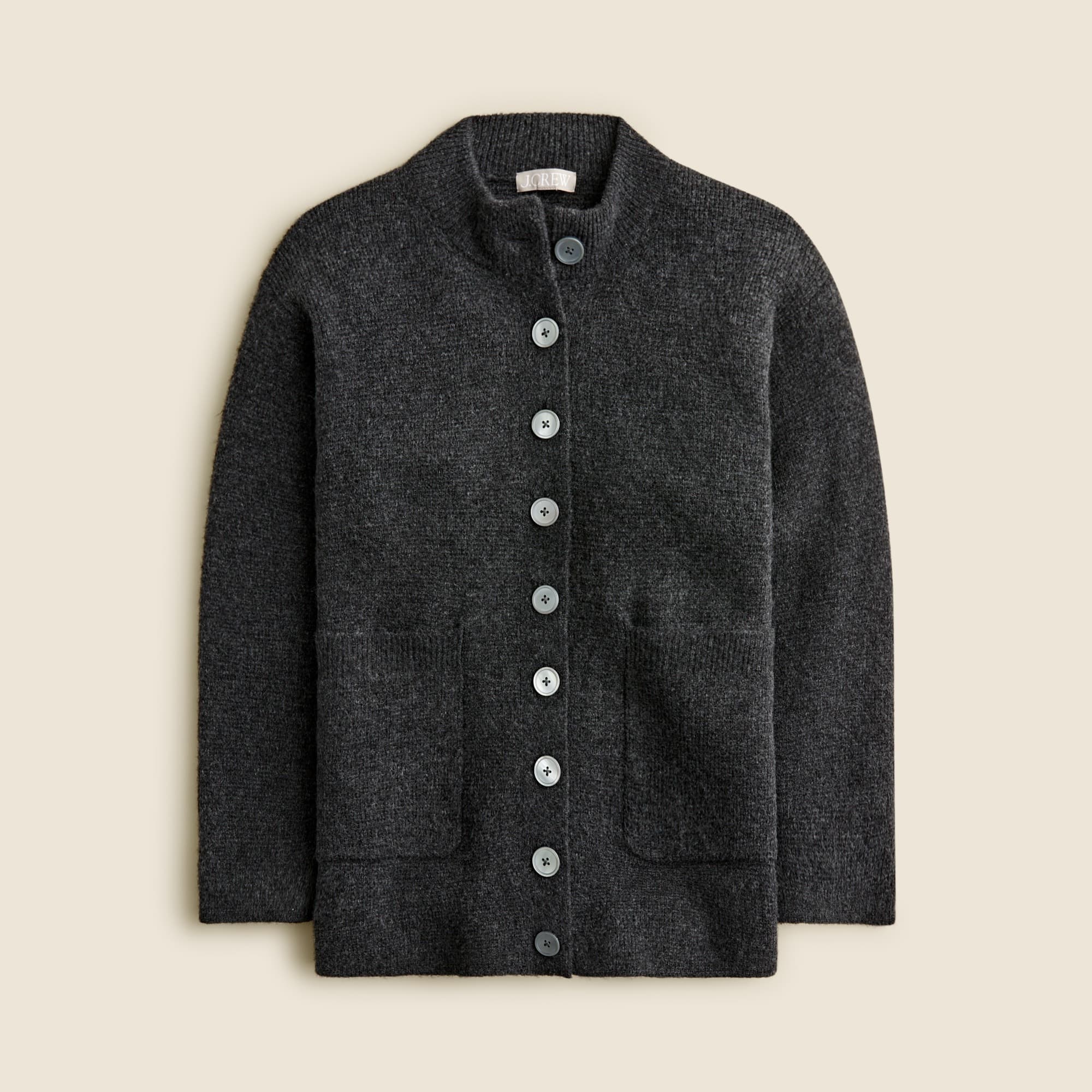 Relaxed milano-stitch cardigan