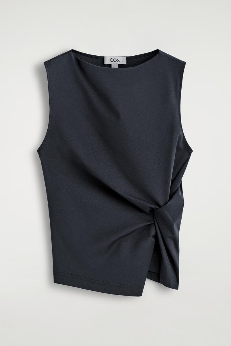 Twist-Detail Jersey Top