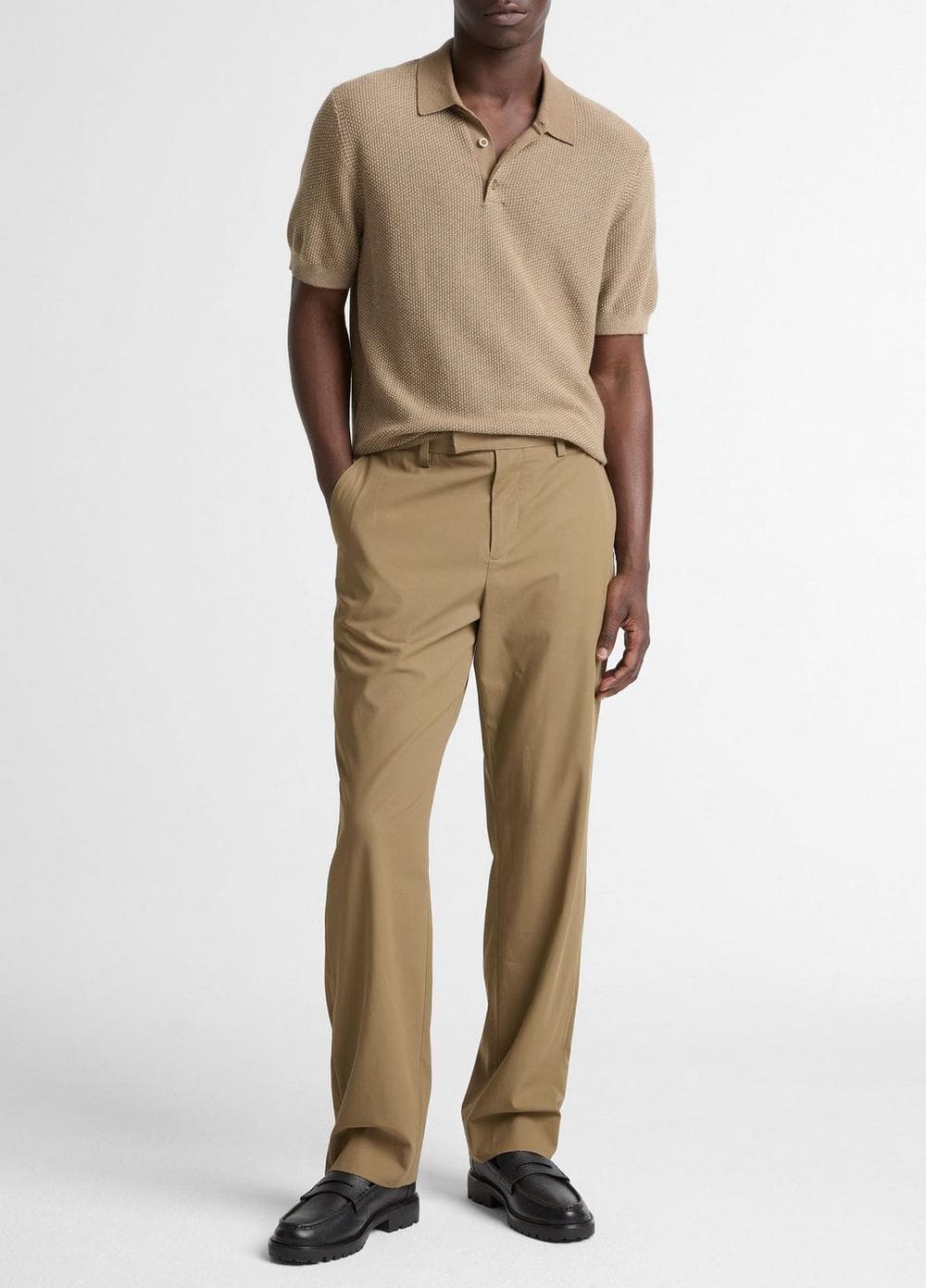 Louie Relaxed Cotton Extended-Tab Trouser