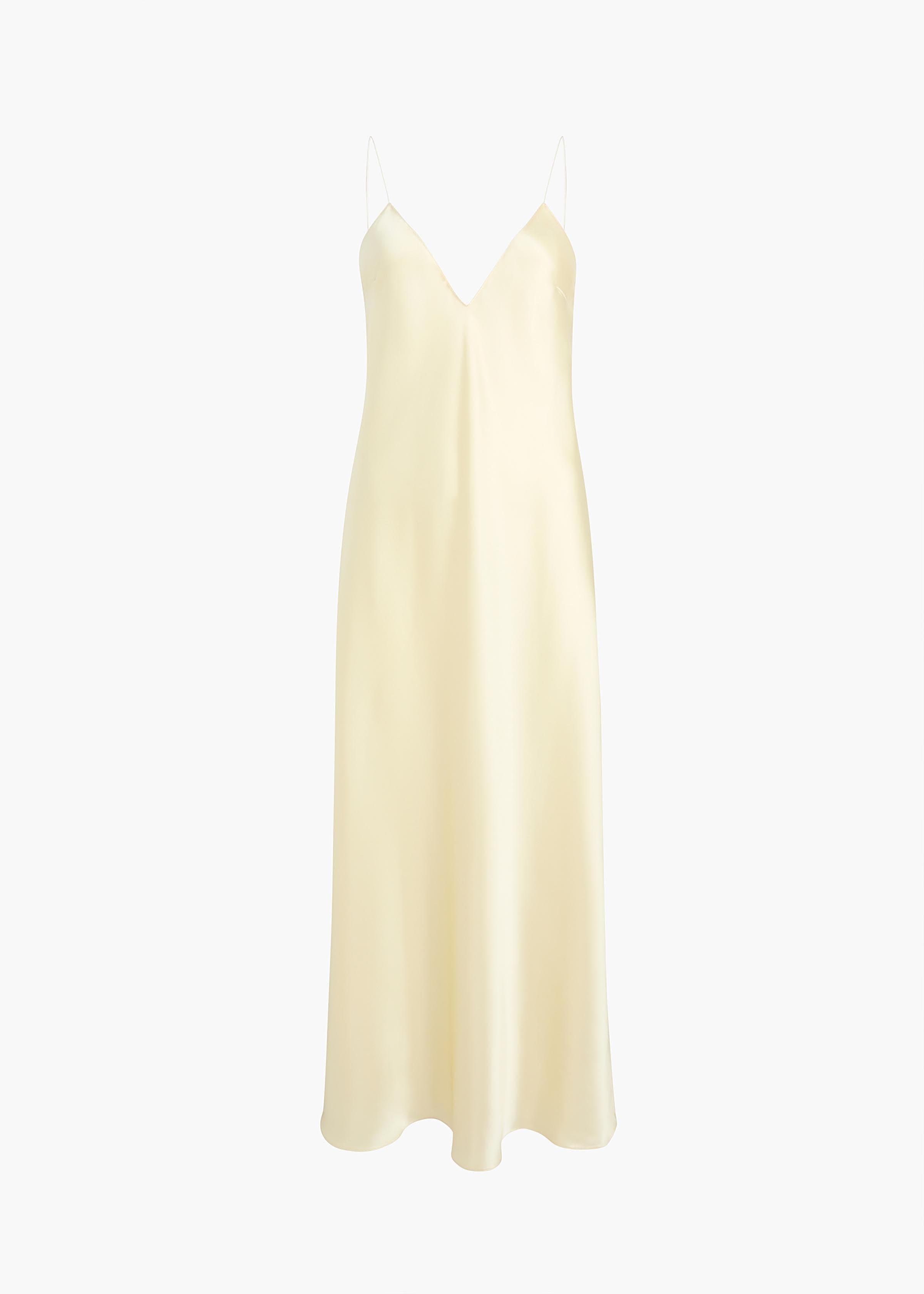 Taja Dress in Pale Yellow