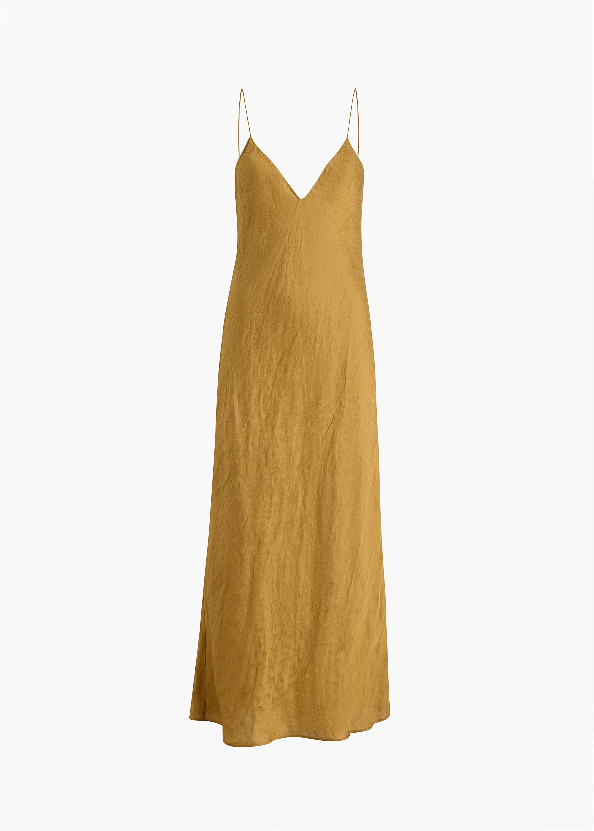Taja Dress in Golden Ochre