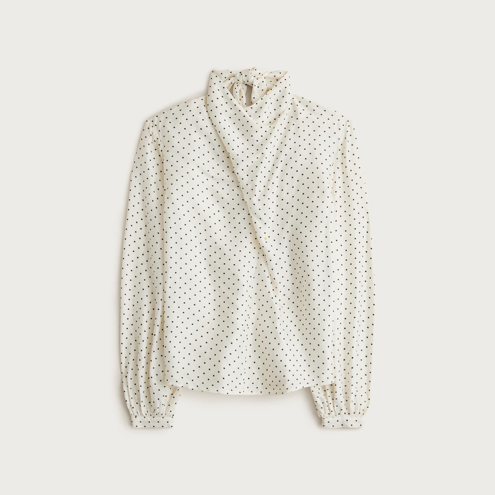 Scarf-neck shirt