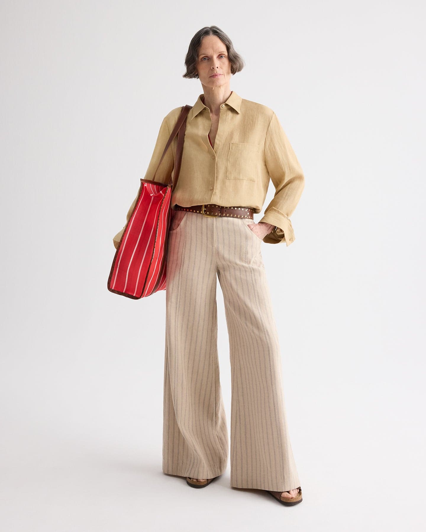Demie Pant in Cotton Linen