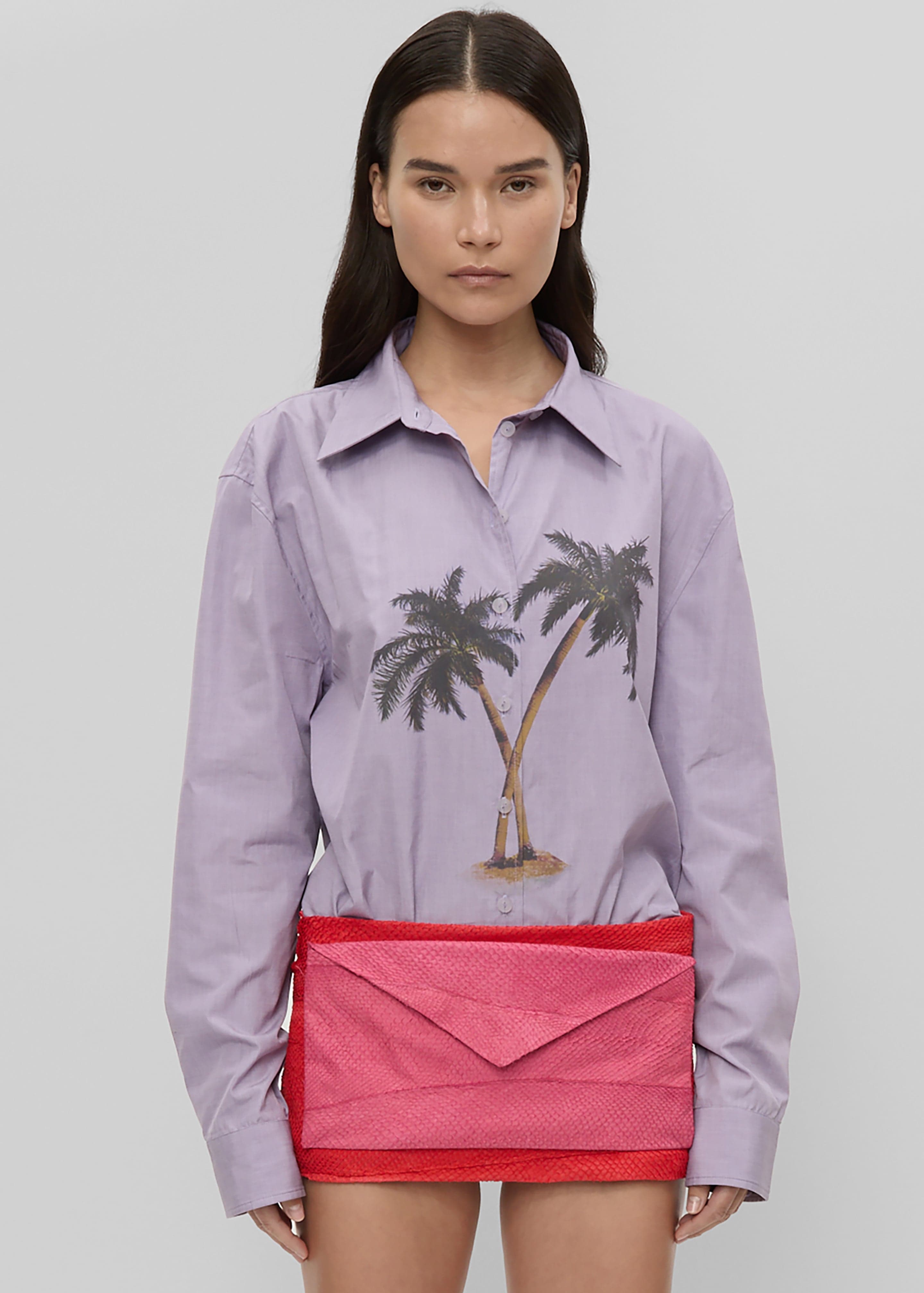 Christopher Esber Mirage Palm Shirt - Faded Lilac/Mirage Palm Print