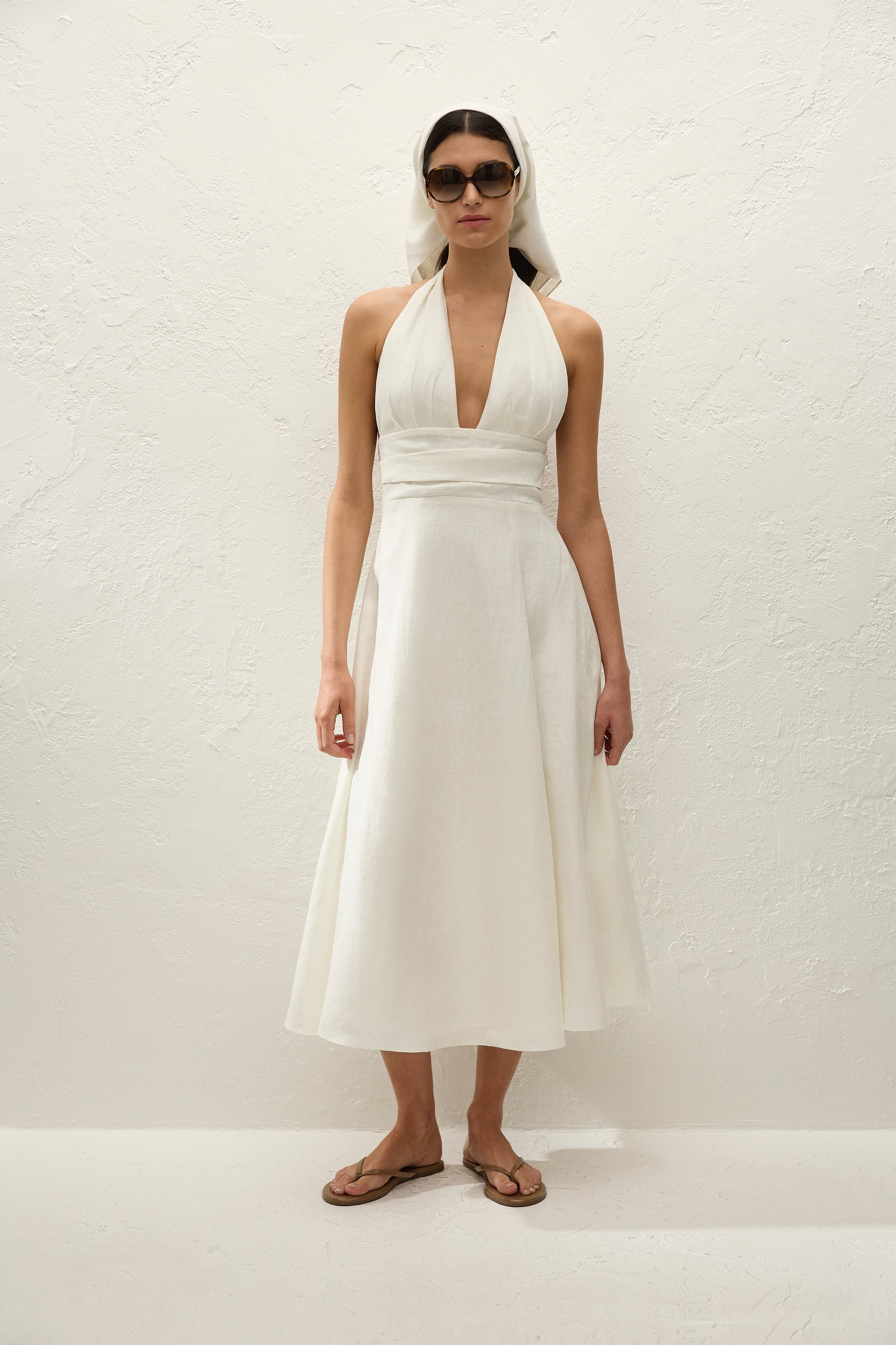 Bianca Midi Dress White