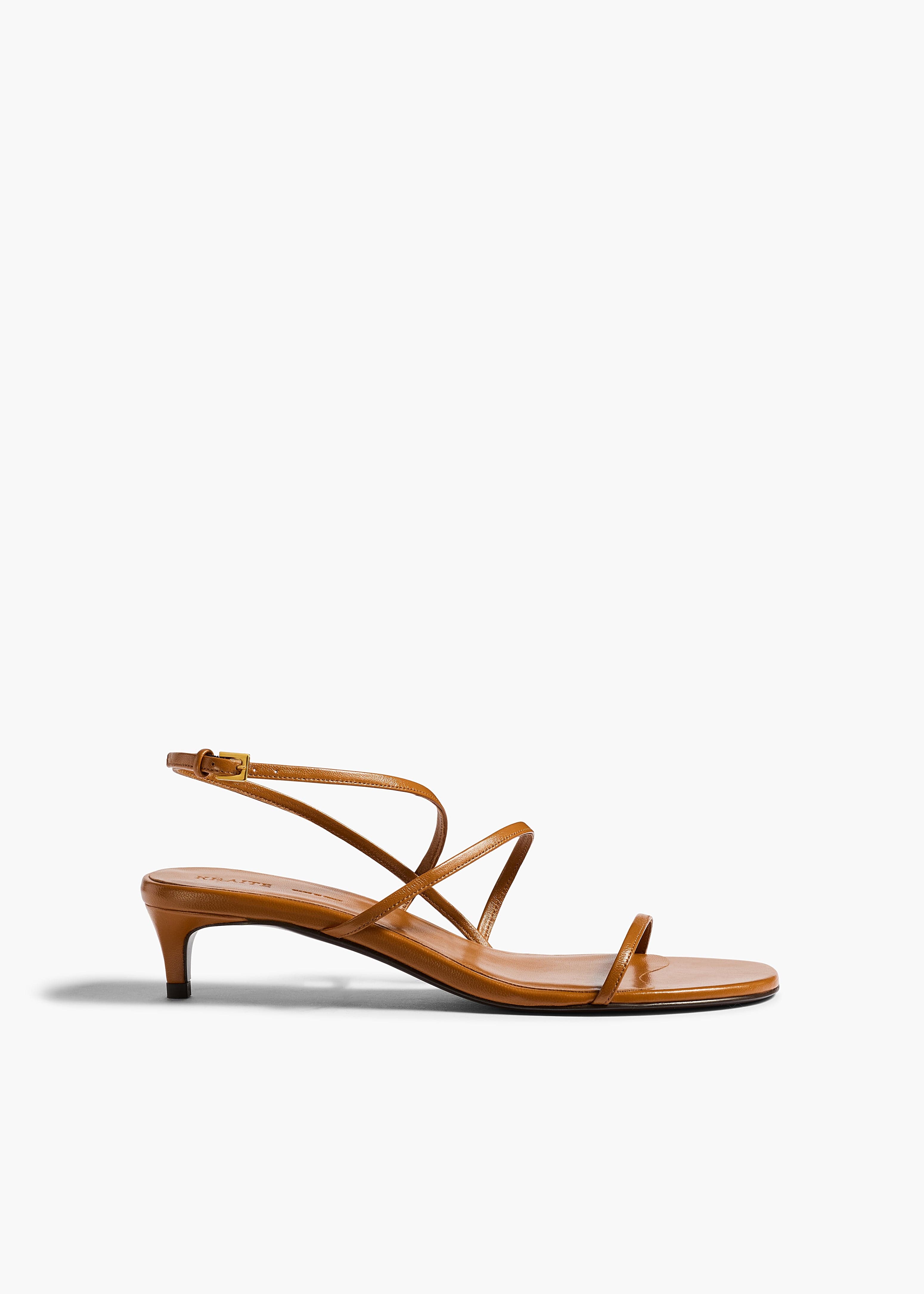 Loop Kitten Heel Sandal in Cuoio Leather