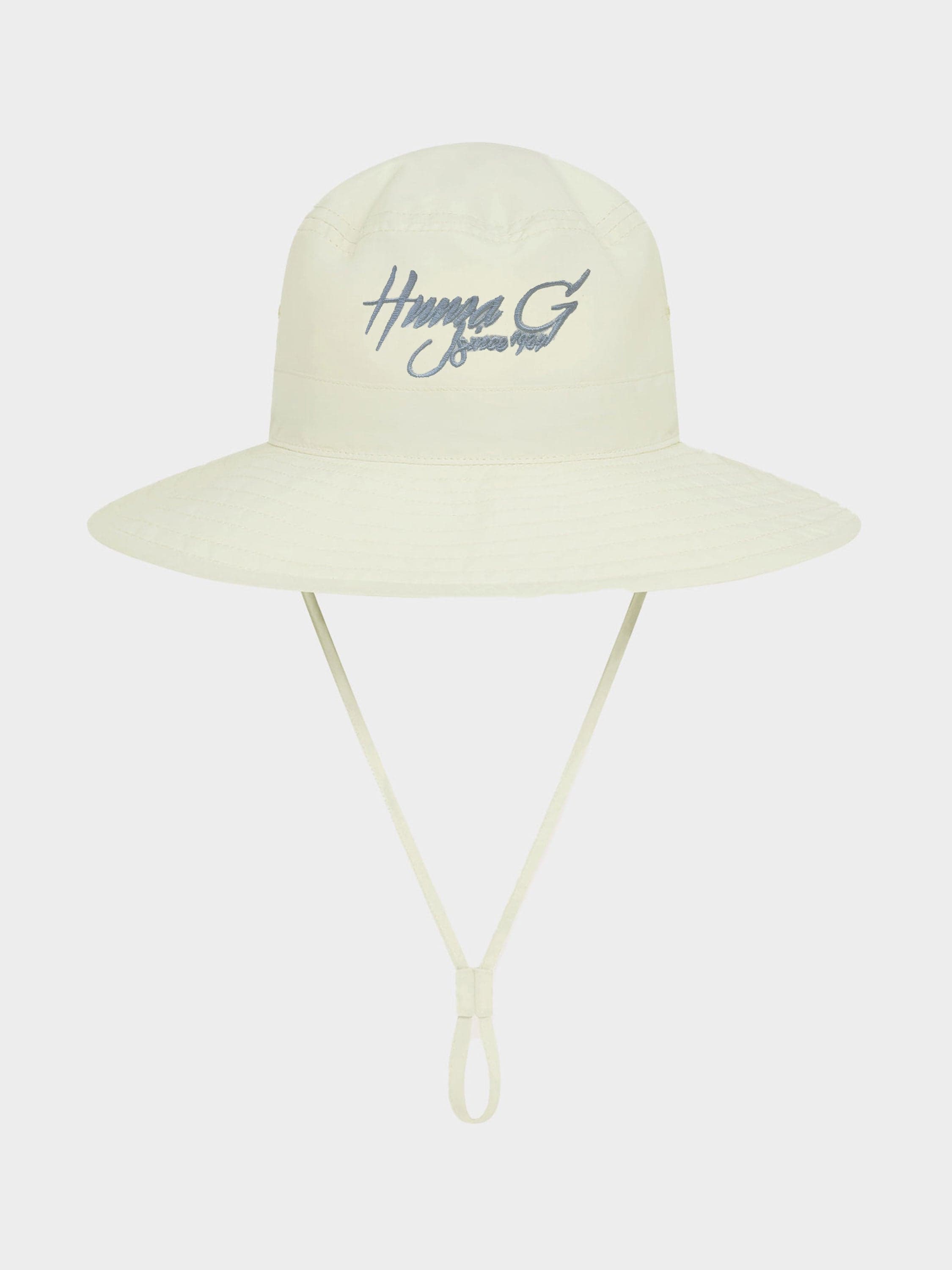 Hunza G Logo Hat - Off-White/Cornflower - Off-White/Cornflower