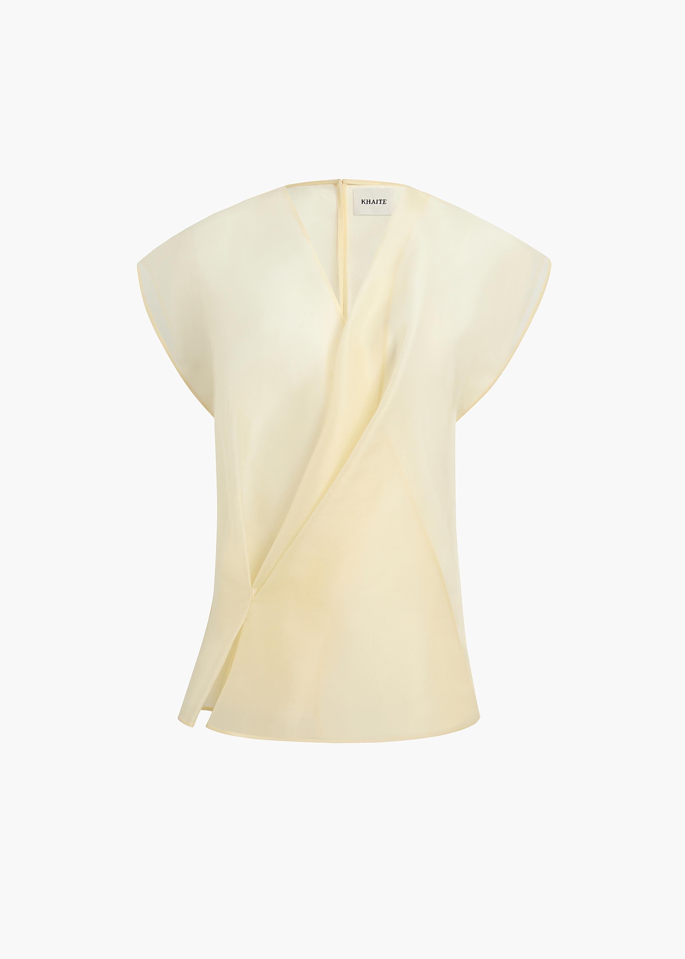 Mer Top in Pale Yellow