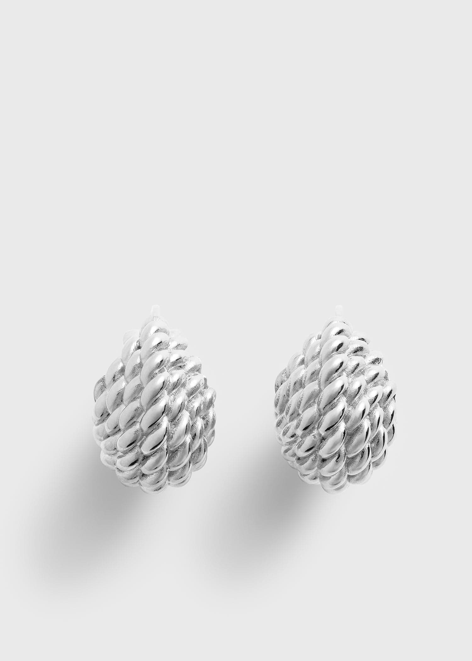 Rope hoops silver