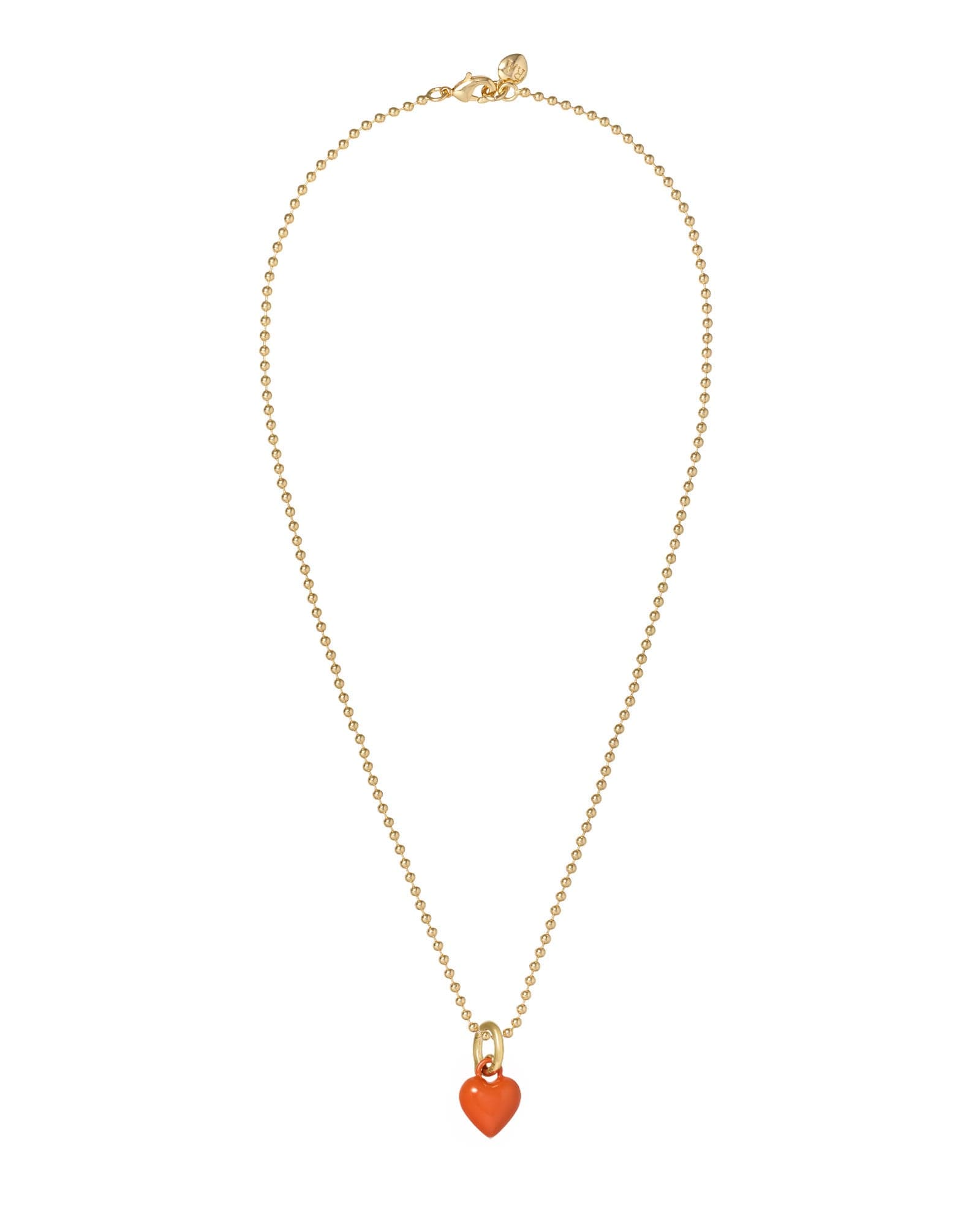 The Itsy Bitsy Puffy Heart Charm Necklace