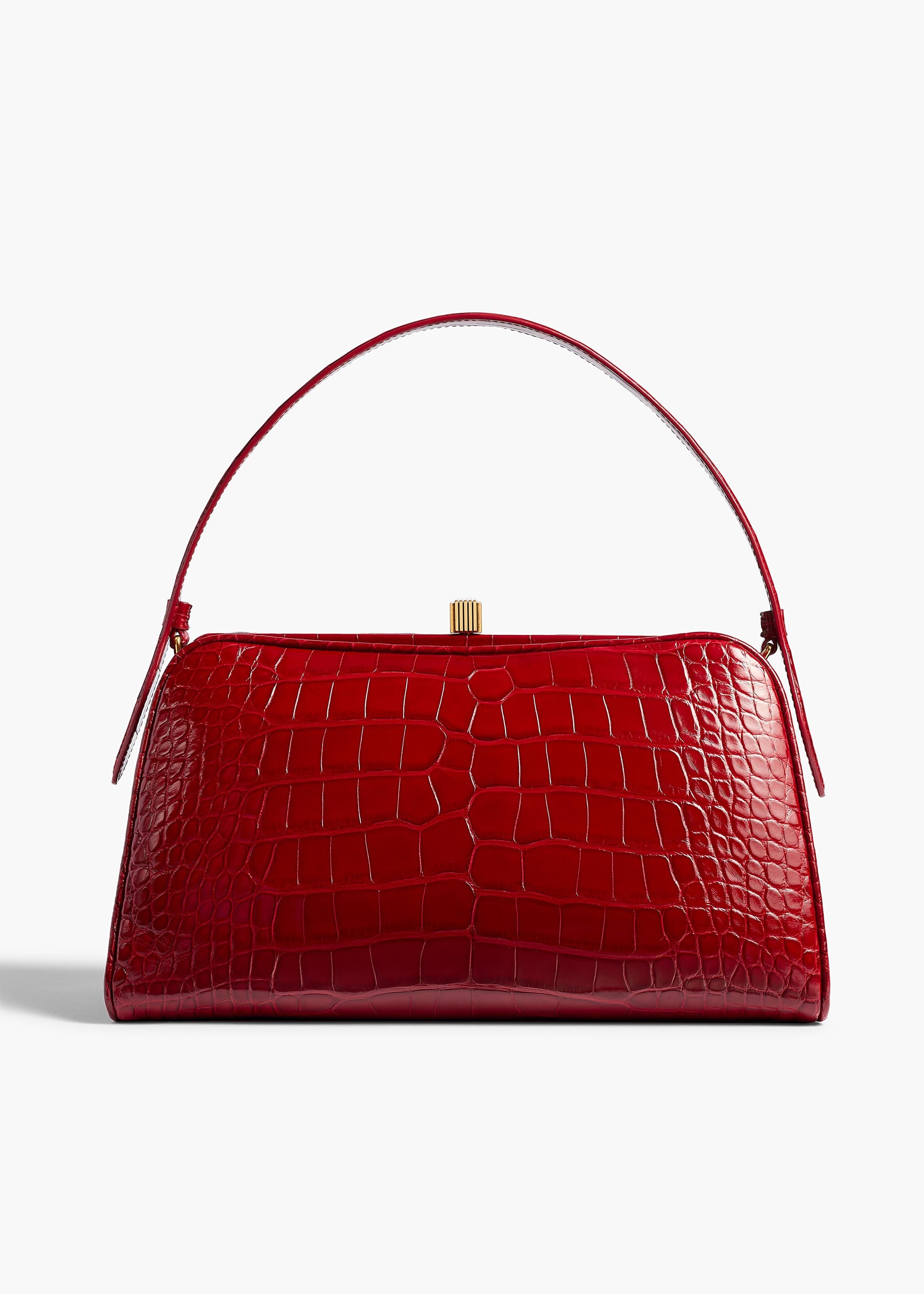 Cate Bag in Ruby Alligator