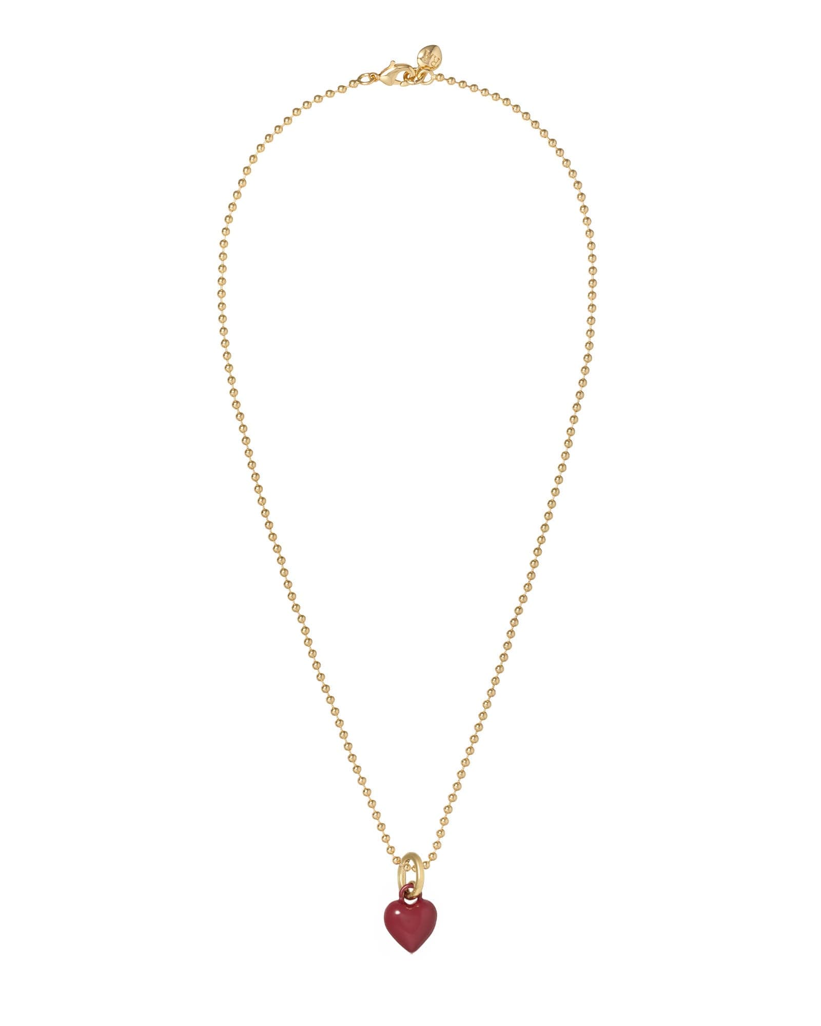 The Itsy Bitsy Puffy Heart Charm Necklace