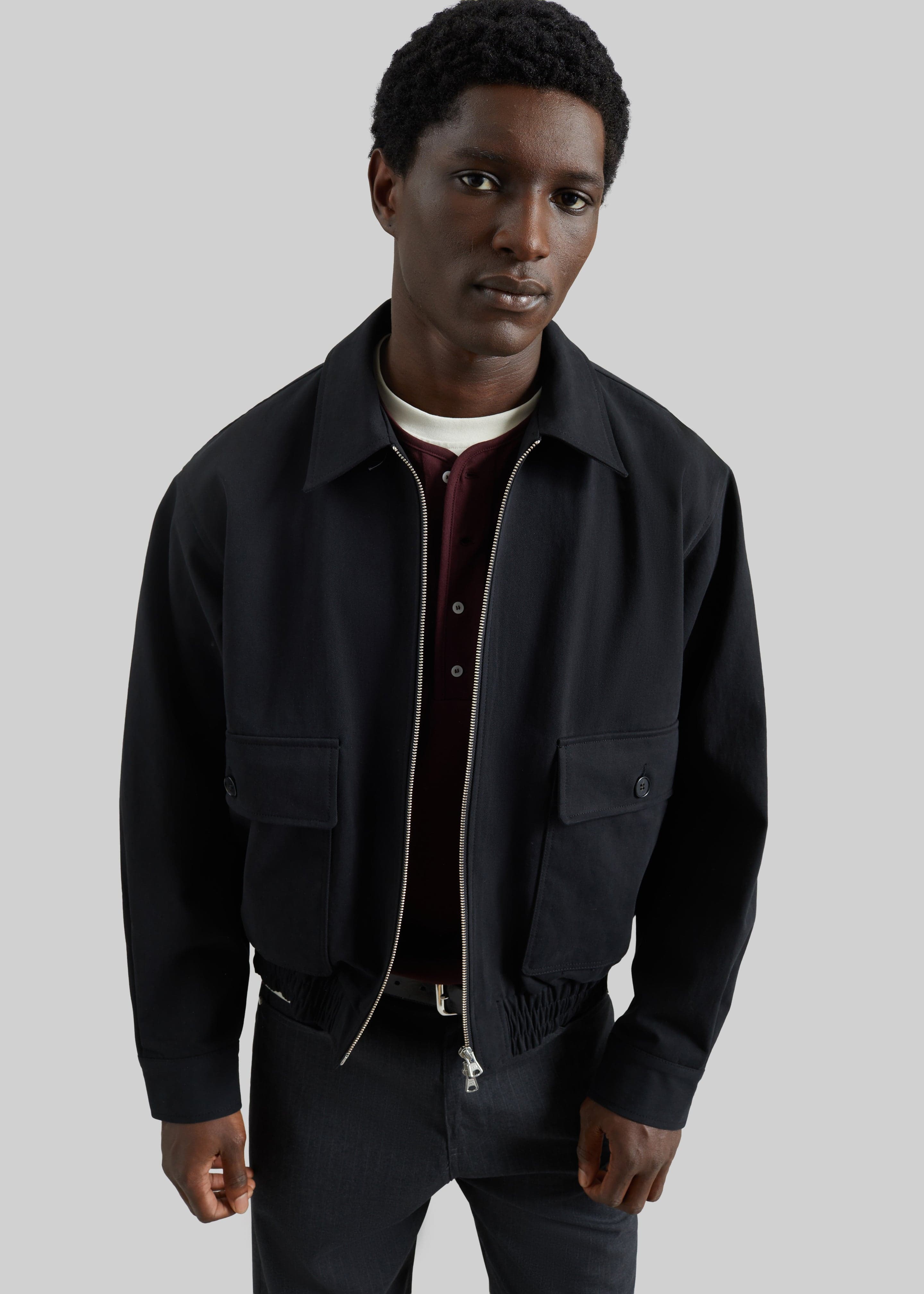 Mitchell Cotton Twill Jacket - Black
