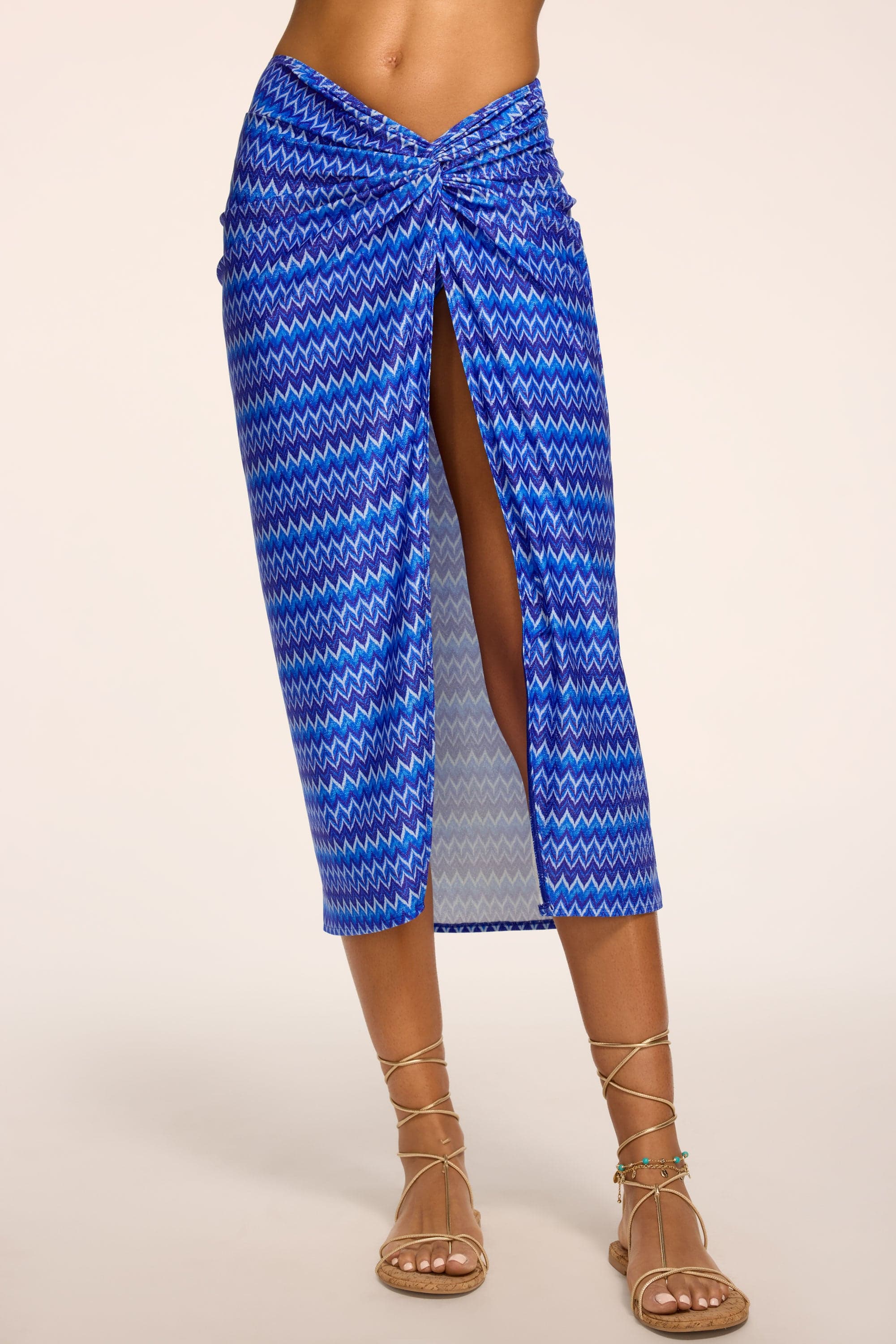 Xana Chevron Glitter Coverup Skirt