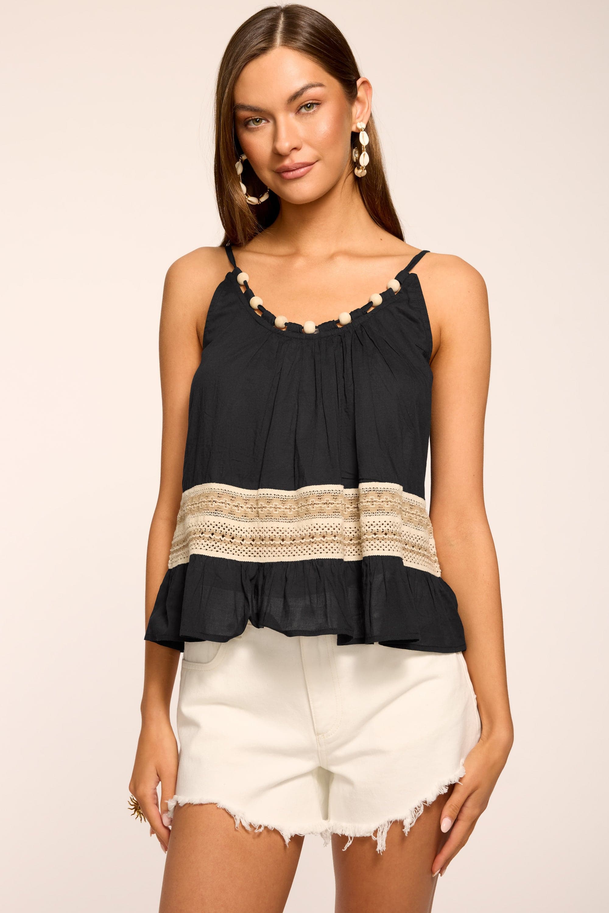 Kiersten Embellished Coverup Tank Top