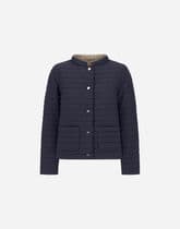 REVERSIBLE JACKET IN ECOAGE AND NYLON ULTRALIGHT