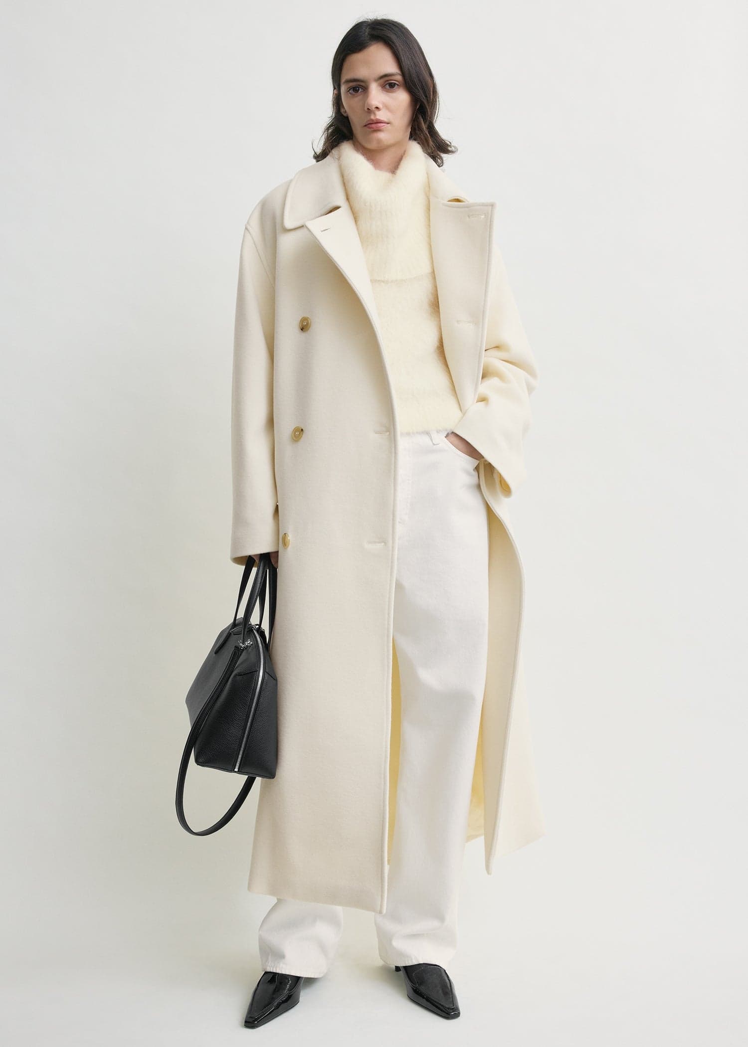 Shield coat ecru